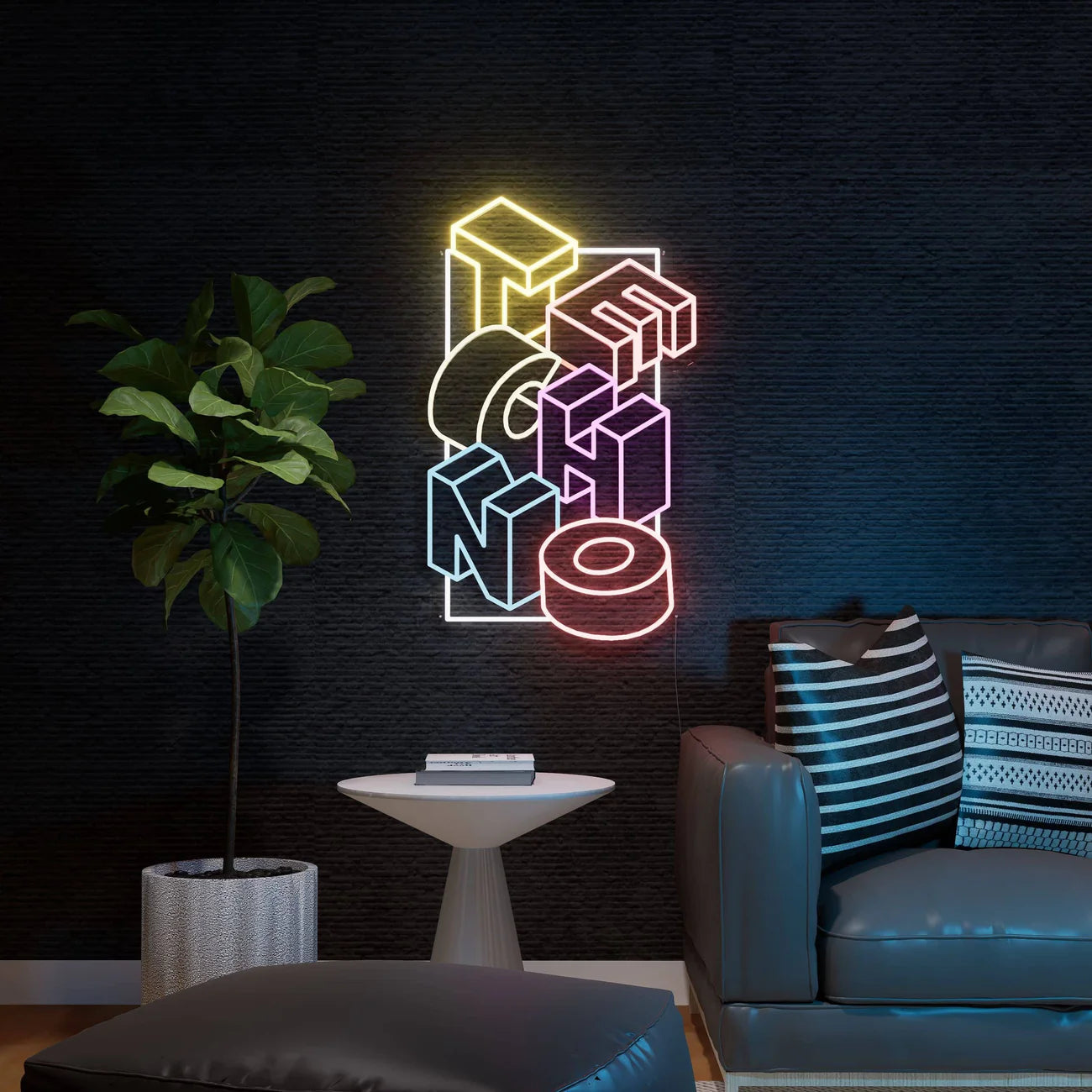 Techno Vibes Neon Sign