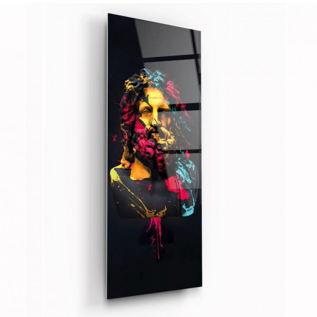 Chromatic Zeus Glass Wall Art