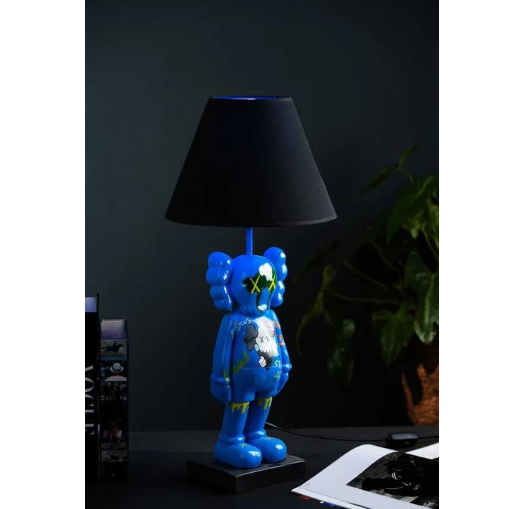 Illuminated Blue: The KAWS Sculpture with Lampshade