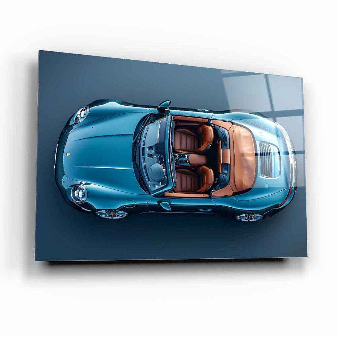 Luxury Sports Car Glass Wall Art