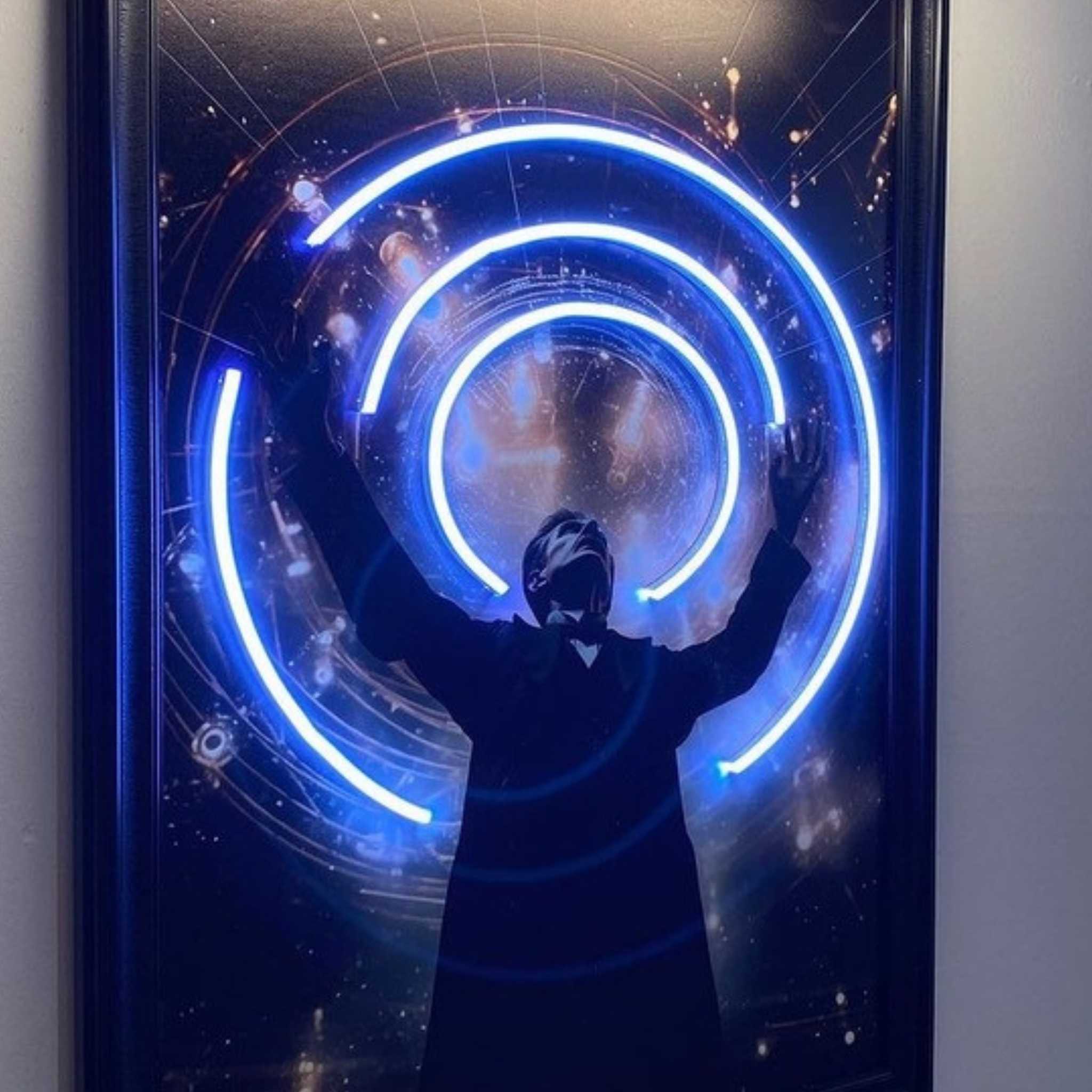 Illuminating Genius: Tesla Neon Sign Wall Art