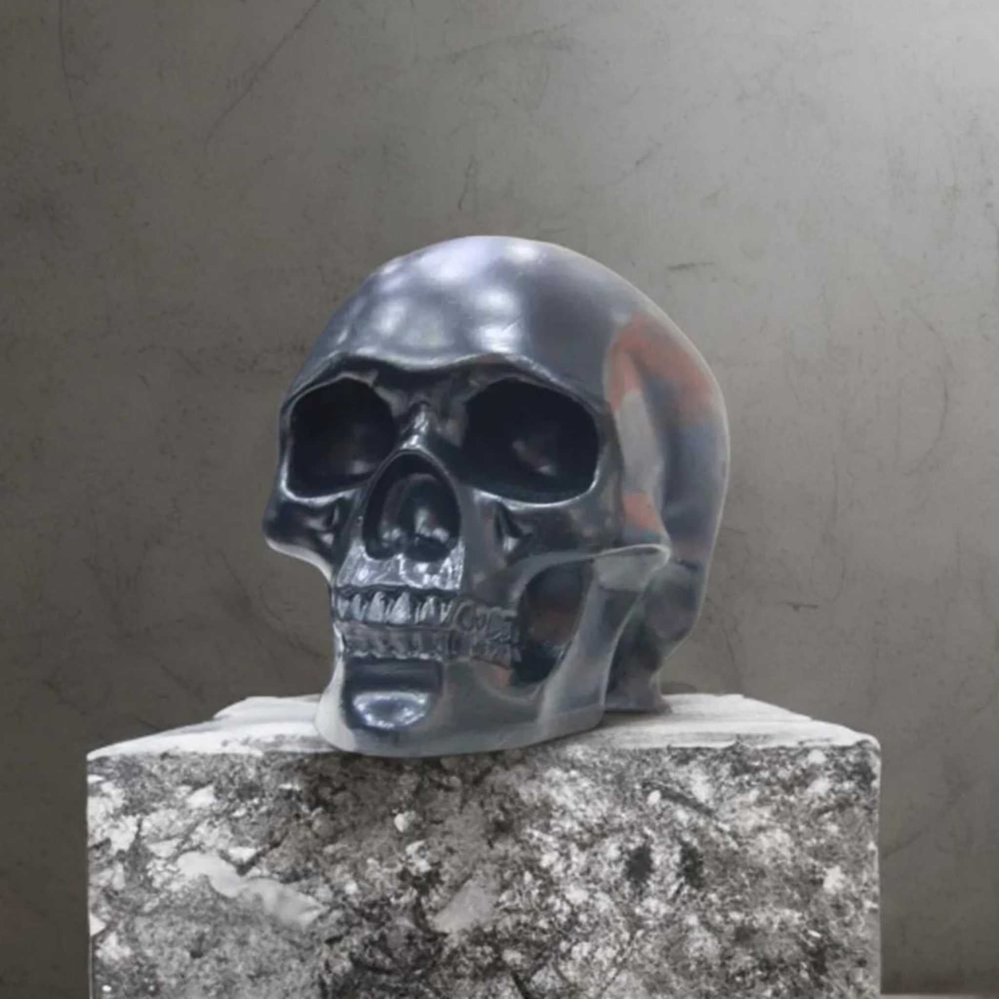 Dark Skull Sculpture