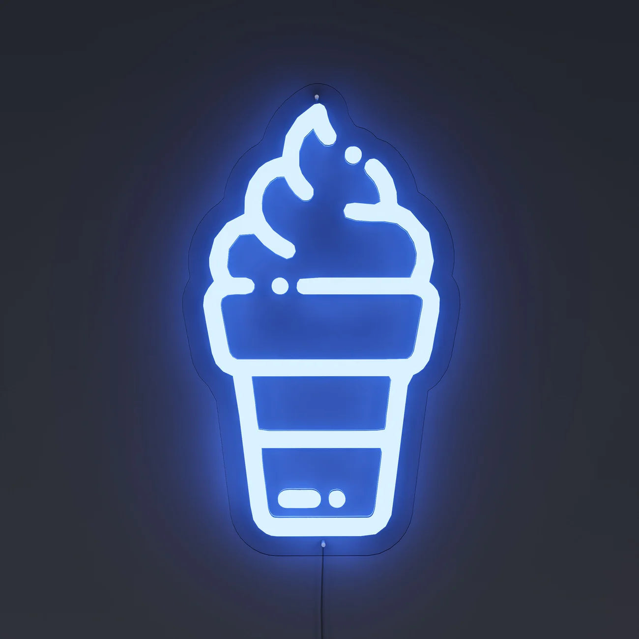 Ice Cream Cone Neon Sign Light