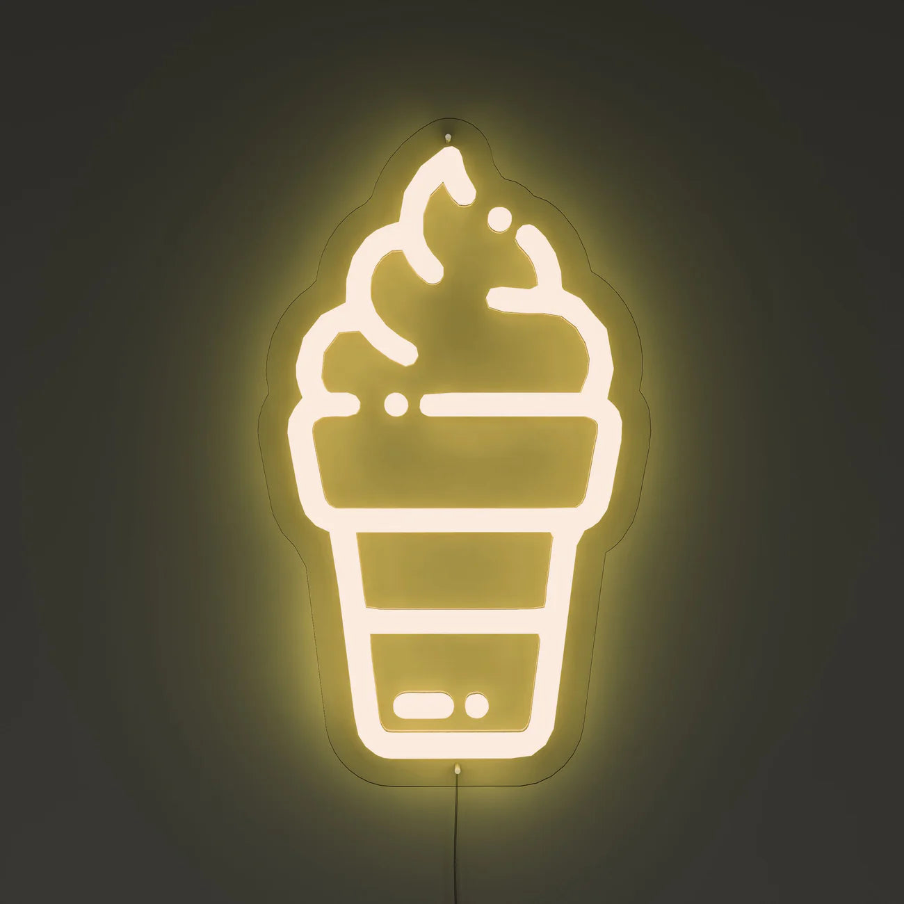 Ice Cream Cone Neon Sign Light