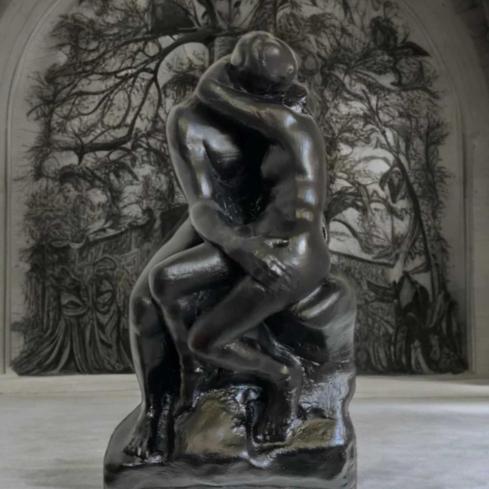 The Kiss Black Sculpture by Rodin