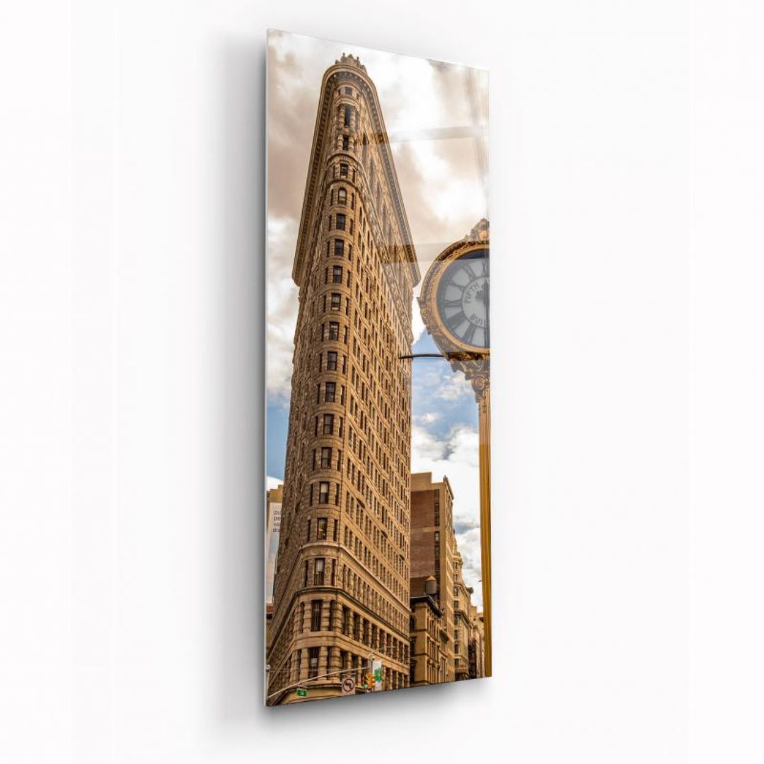 Timeless New York Elegance Glass Wall Art