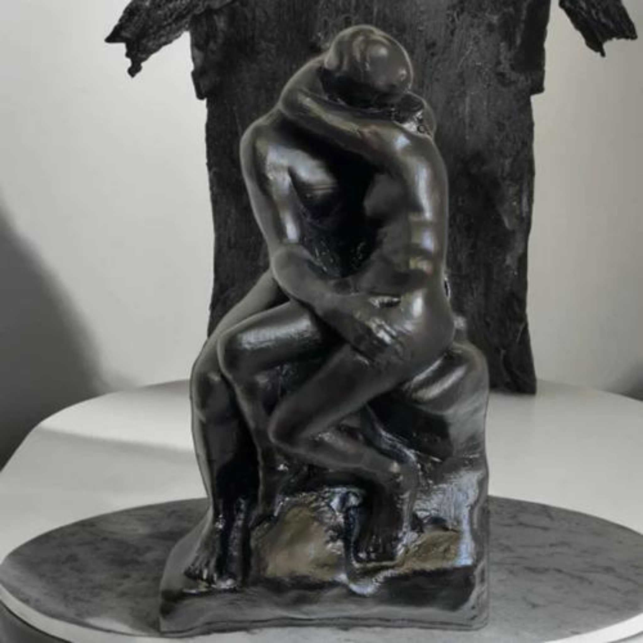 The Kiss Black Sculpture by Rodin