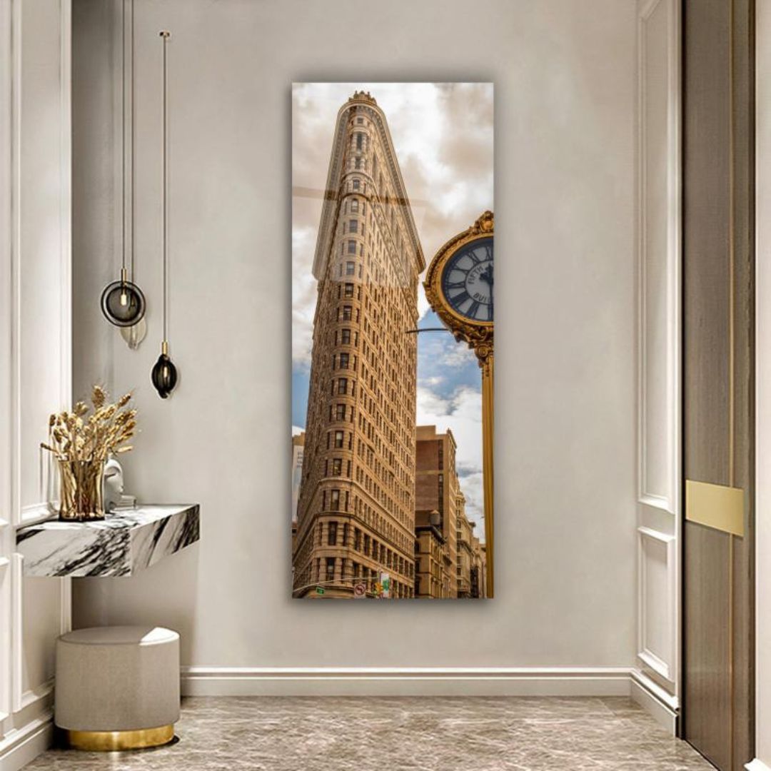 Timeless New York Elegance Glass Wall Art