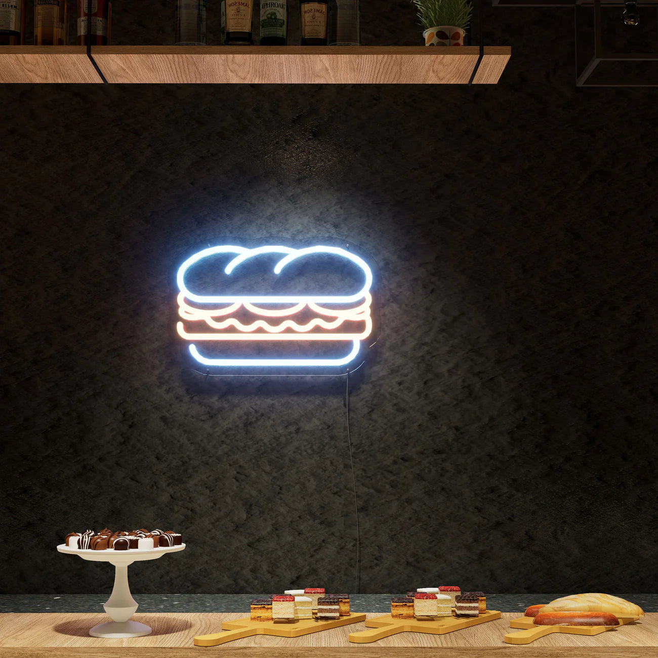 sandwish Delight Neon Sign