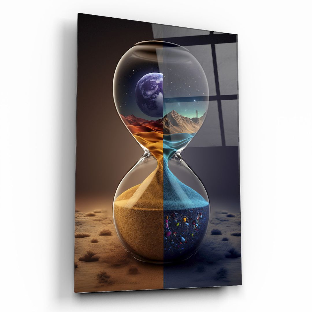 Timeless Dimensions Glass Wall Art