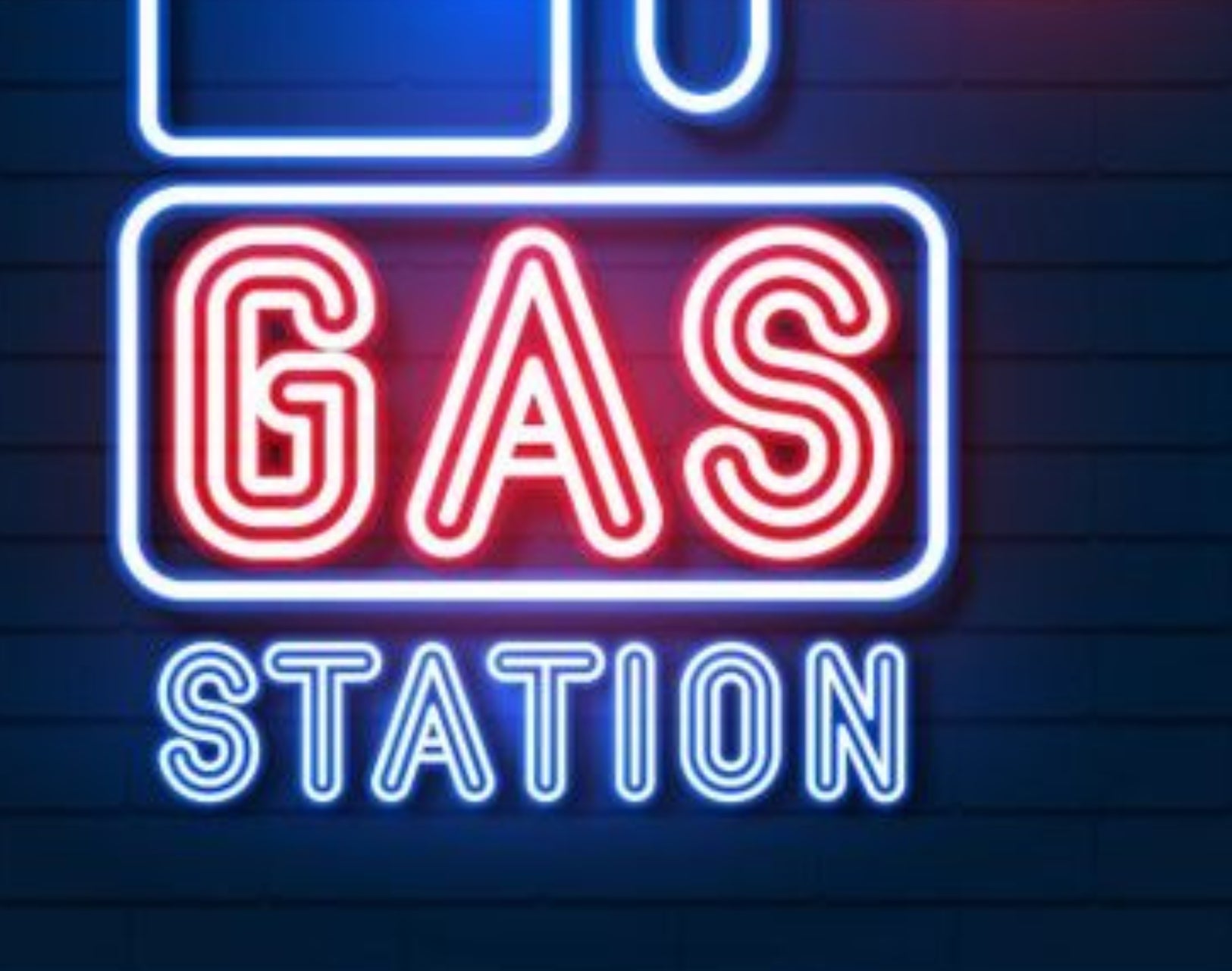 Gas Station Neon Outdoor Sign