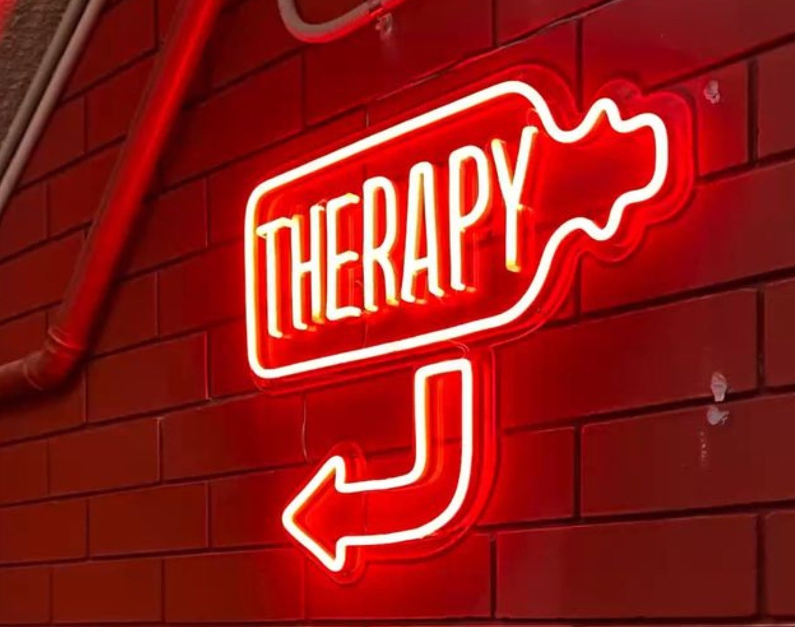 Therapy Arrow Neon Sign