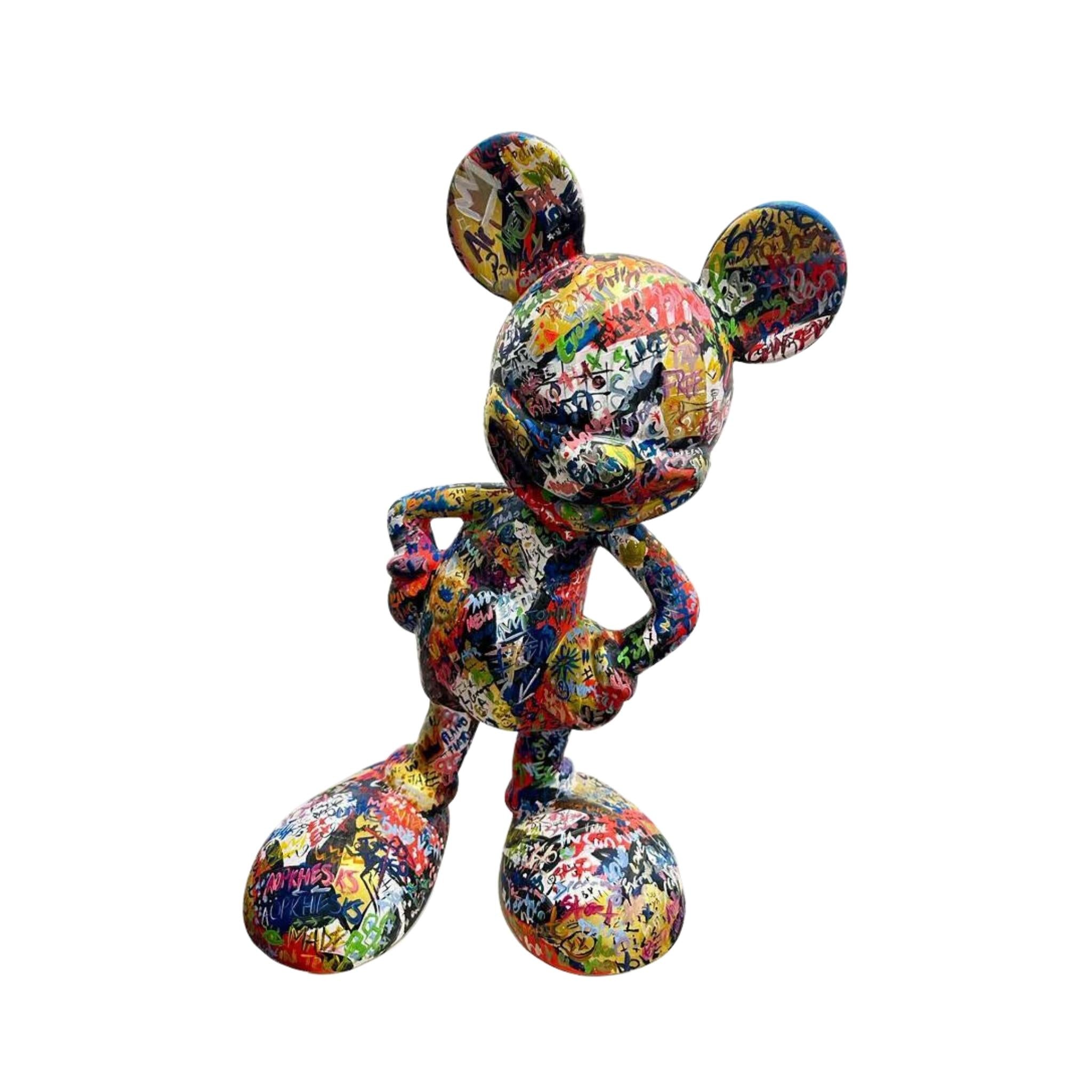 mickey mouse art sculpture