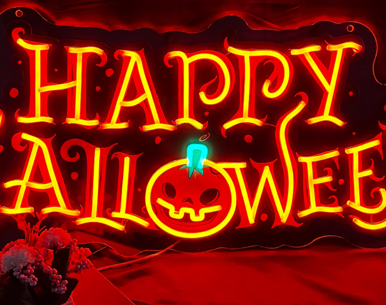 Happy Halloween Neon Sign