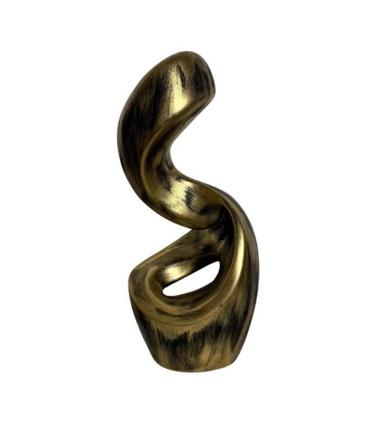 Golden Wave Sculpture