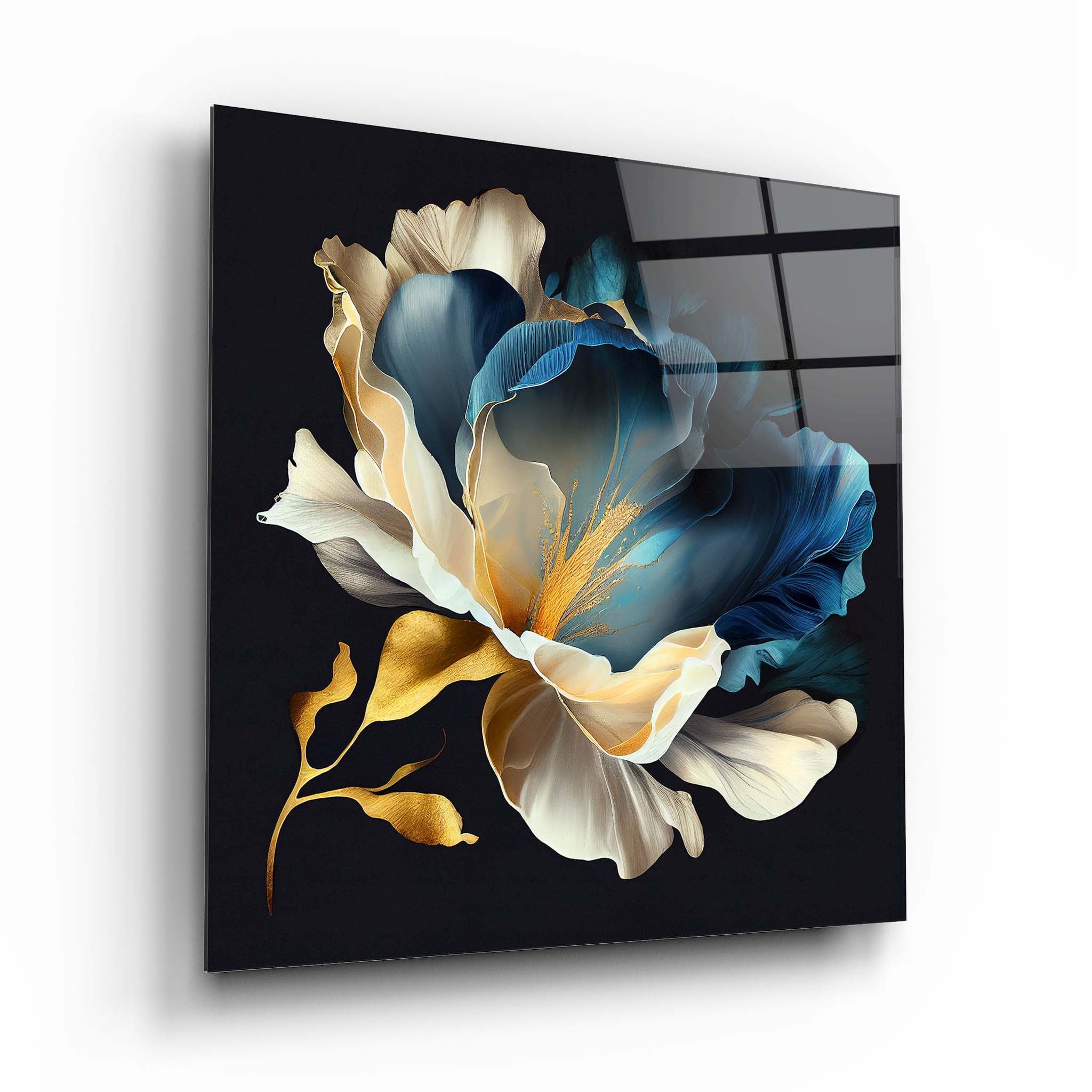 Flower Glass Wall Art 2