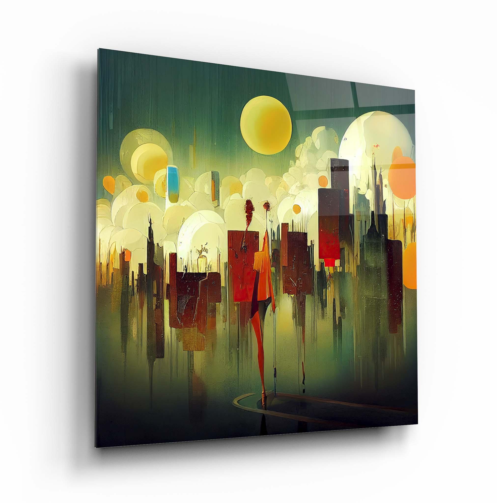 Abstract Colored Glass Wall Art