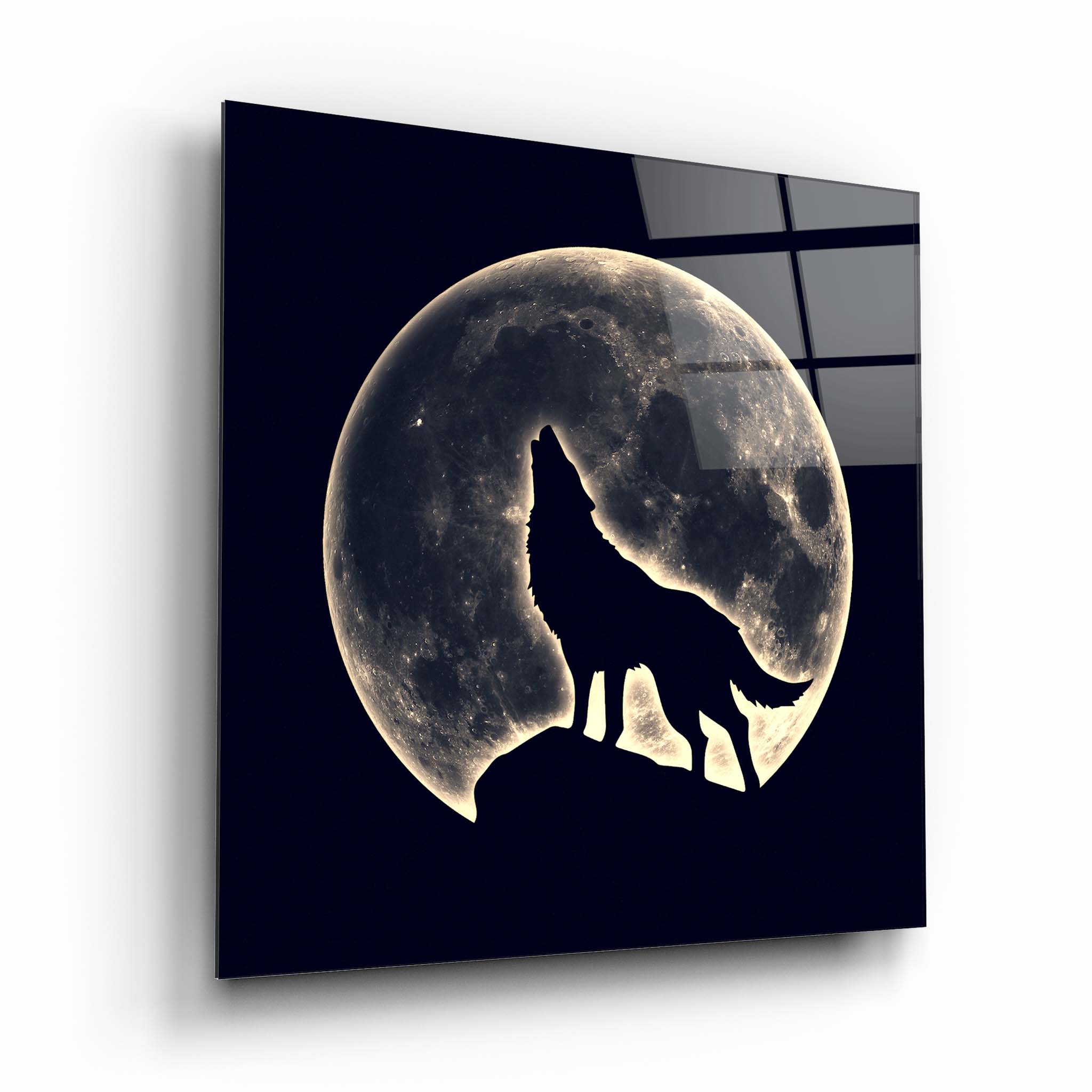 Wolf Glass Wall Art 3