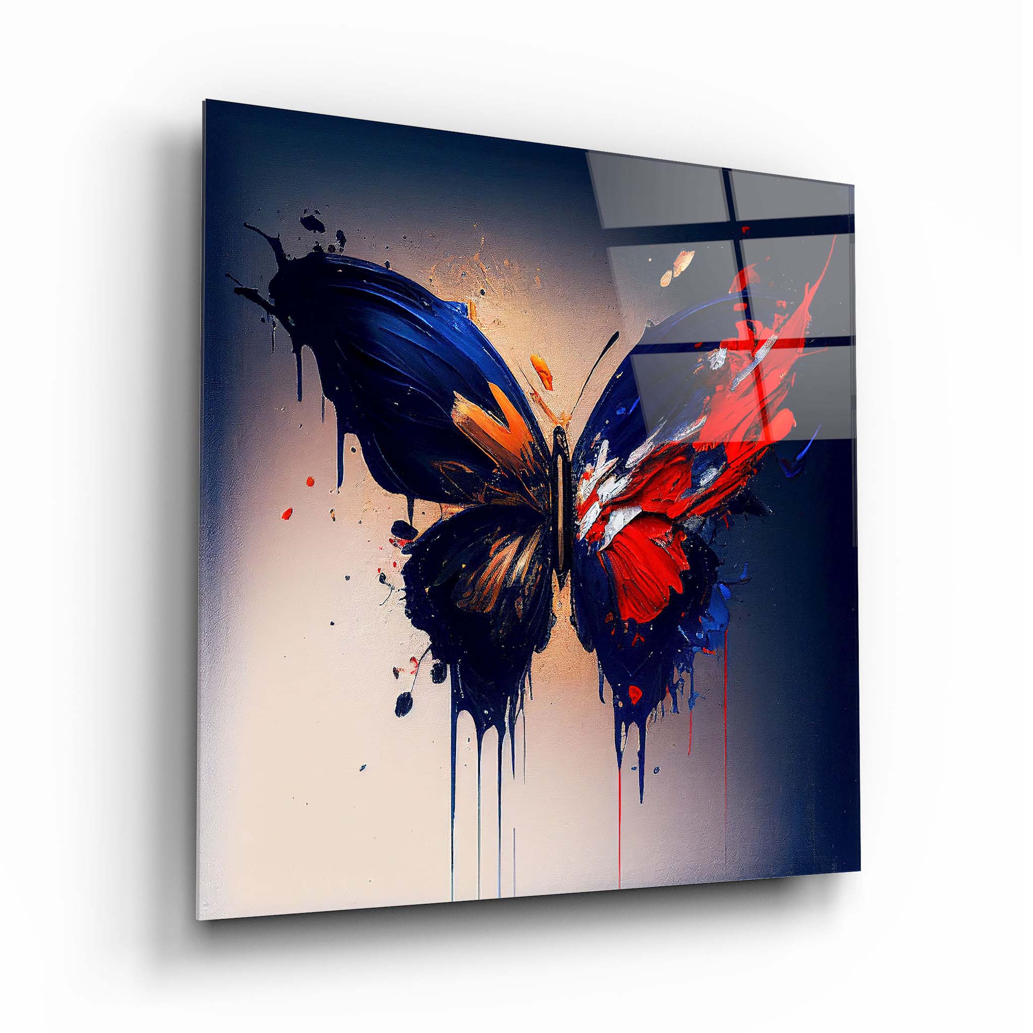 Butterfly Glass Wall Art Table 2