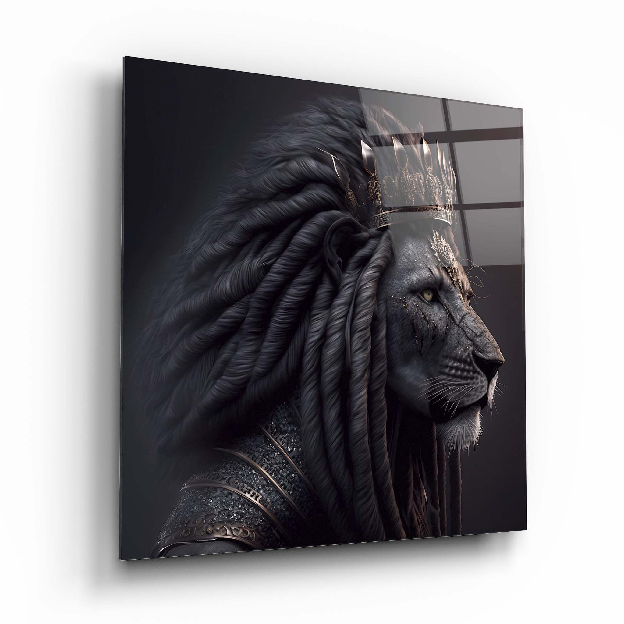 Lion Glass Wall Art 3