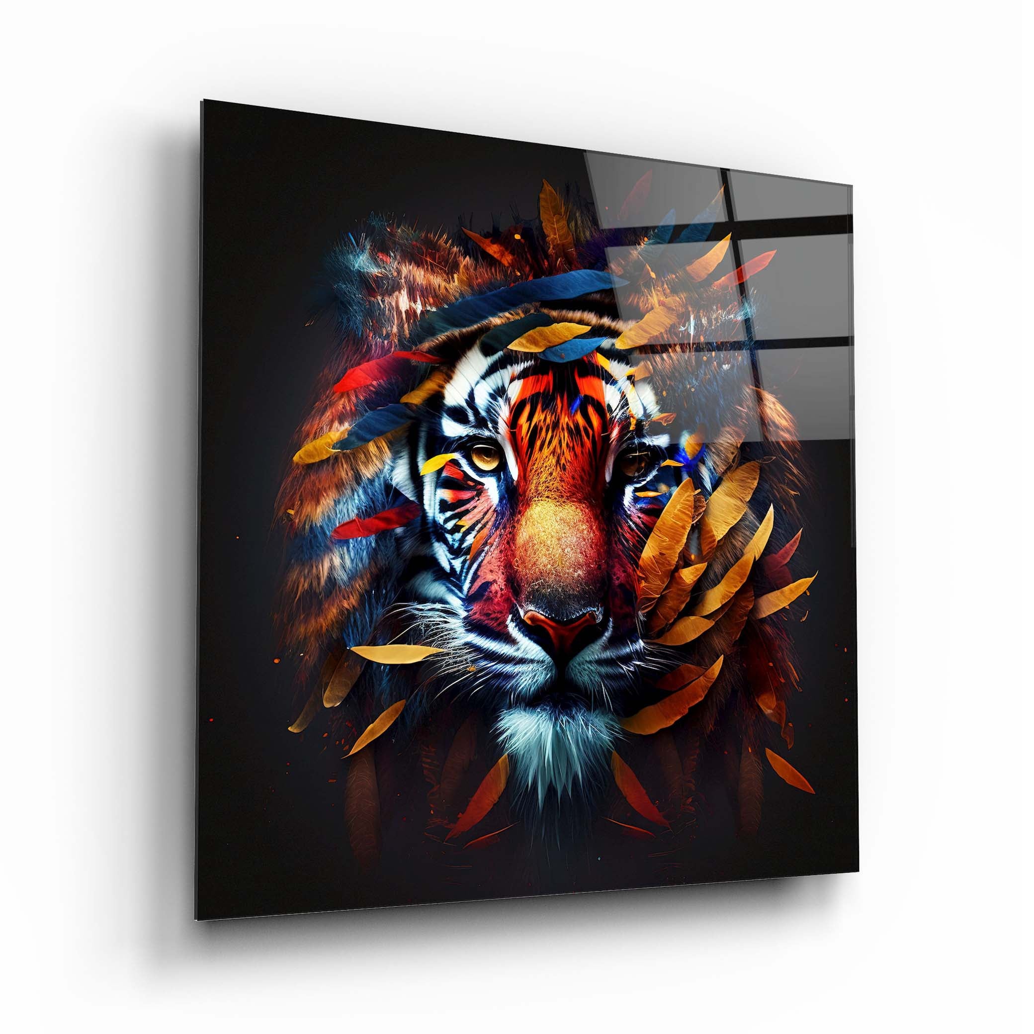 Buy Tiger Glass Wall Art 2 | Artchi