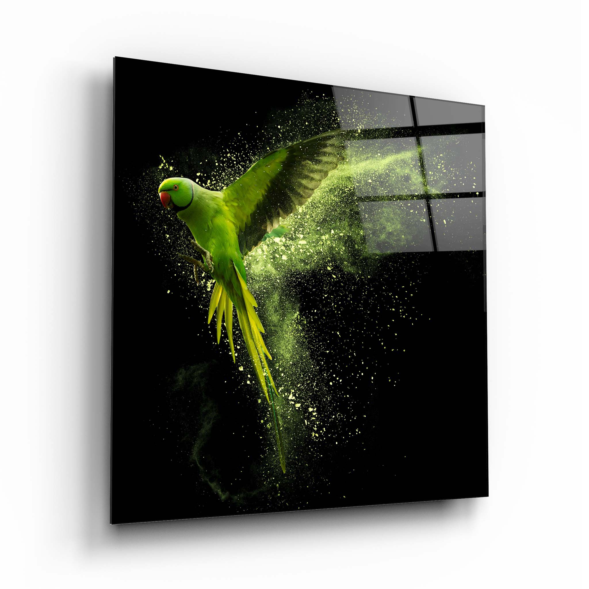 Parrot Glass Wall Art