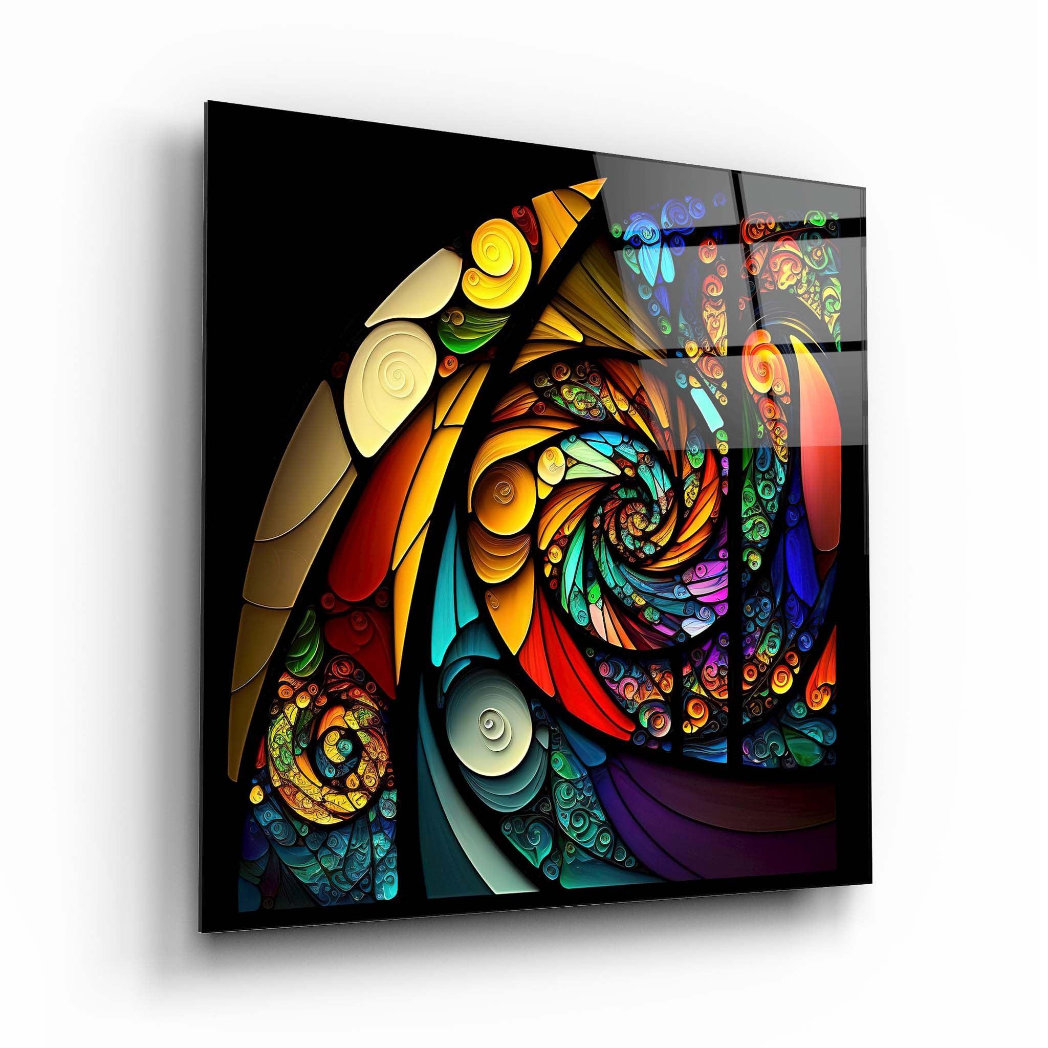 Abstract Stained Glass Wall Art 3 - Artchi