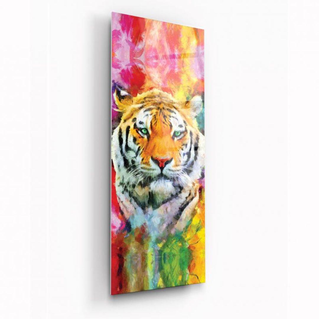 Fiery Majesty Glass Wall Art