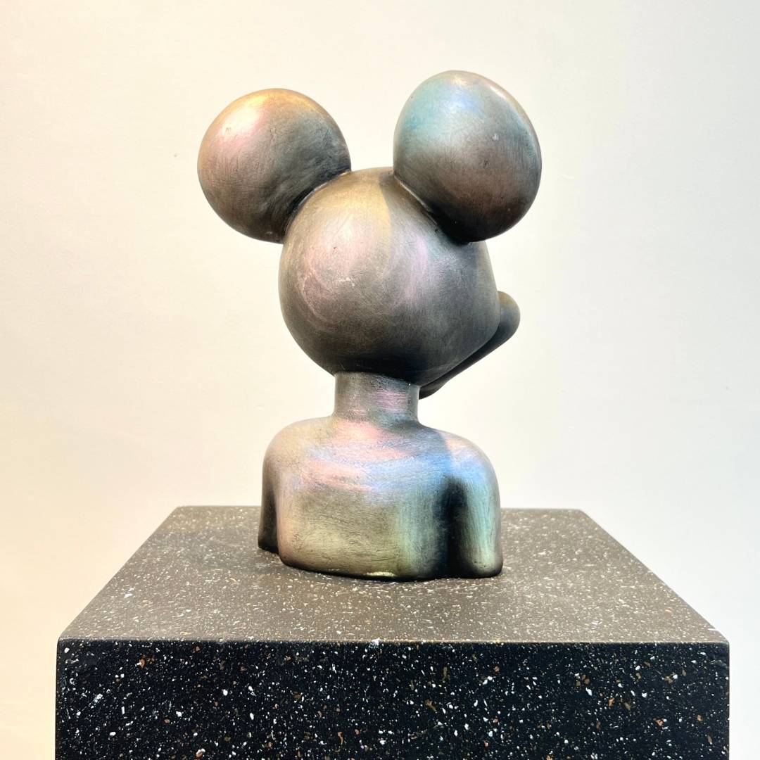 Vibrant Mickey Art Sculpture