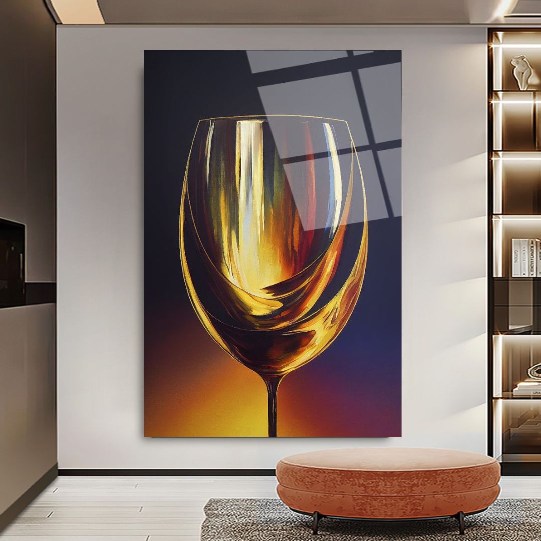 sauvignon blanc : Elegance in Glass Wall Art