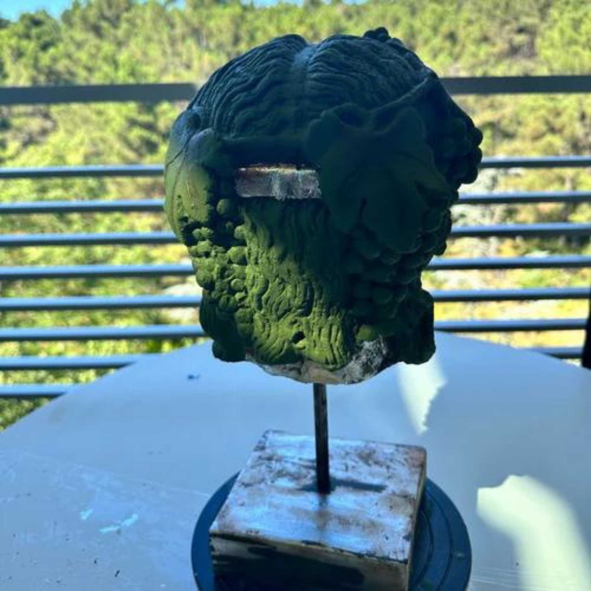 Nature's Dionysus: The Green Serenity Bust