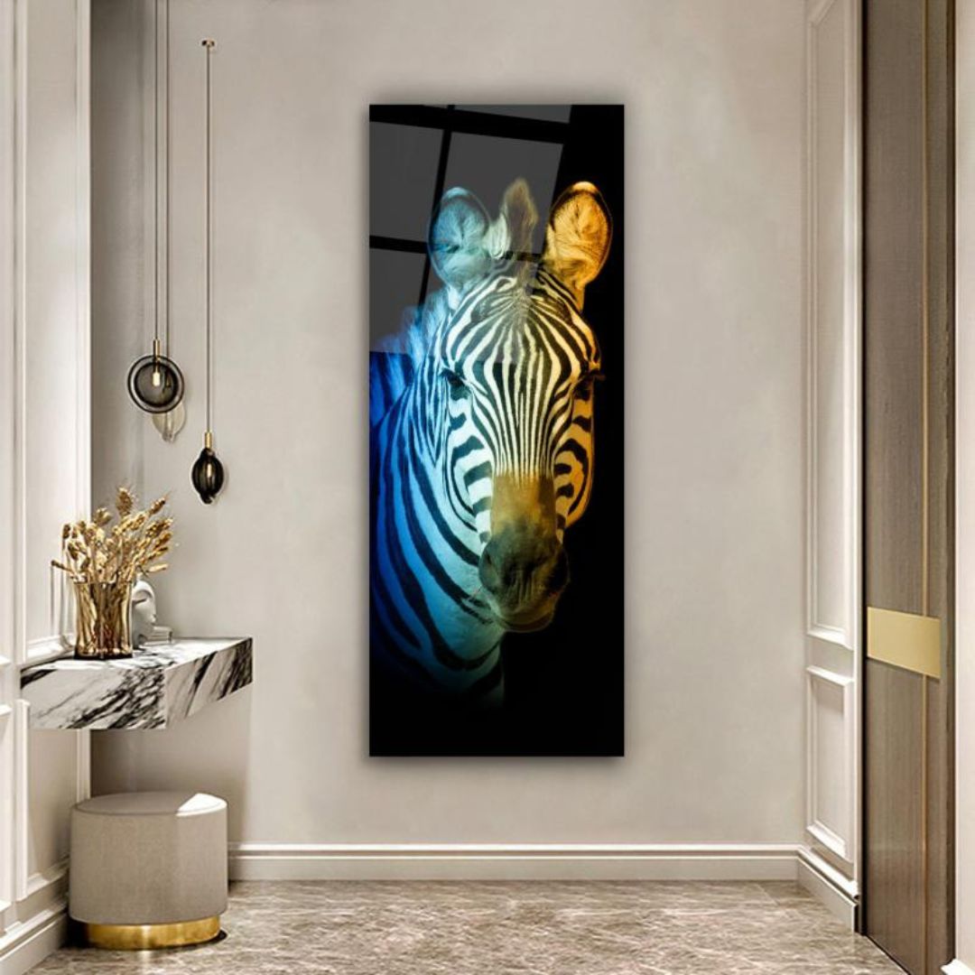 Spectrum Stripes Glass Wall Art