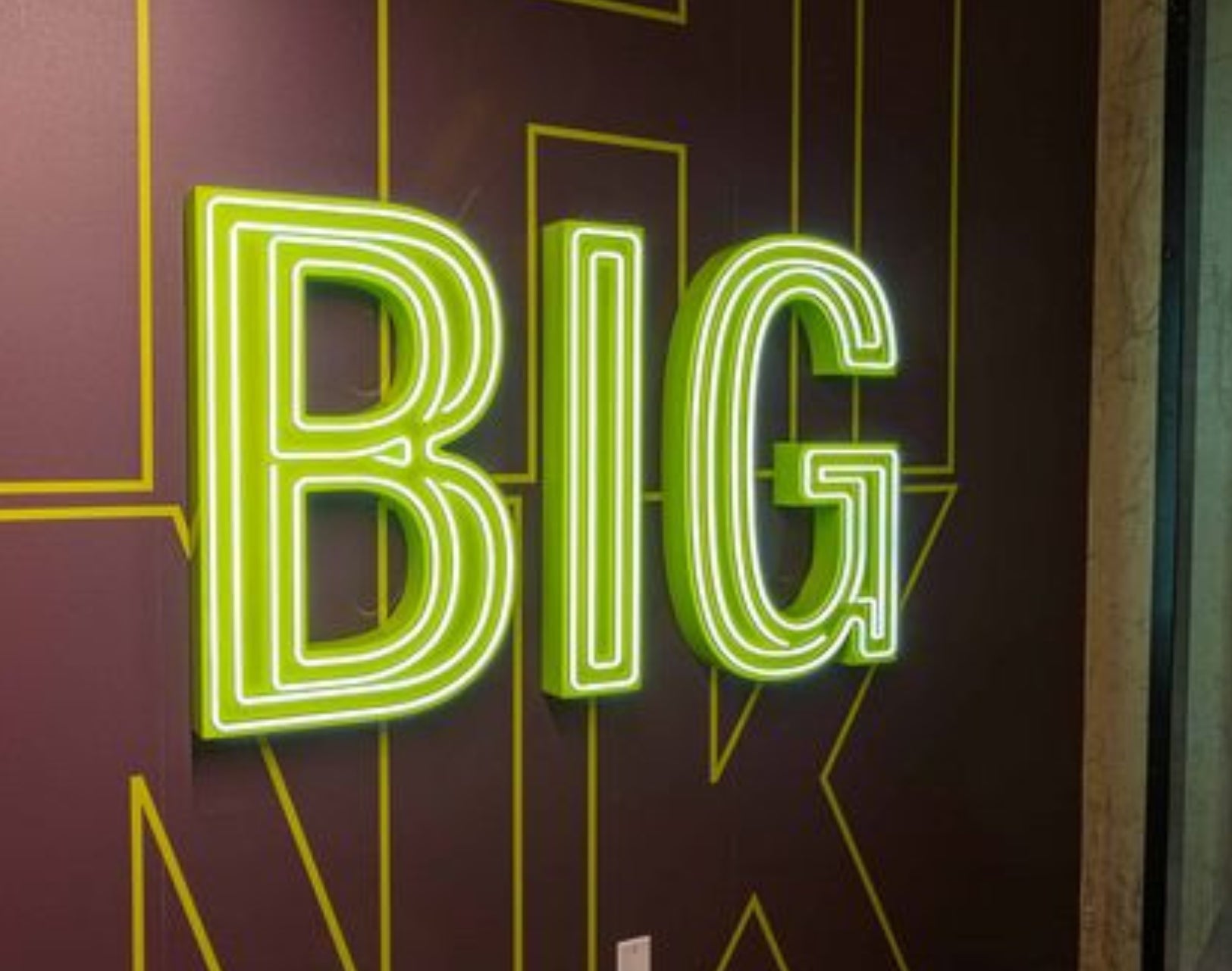 Think Big Neon Outdoor Sign