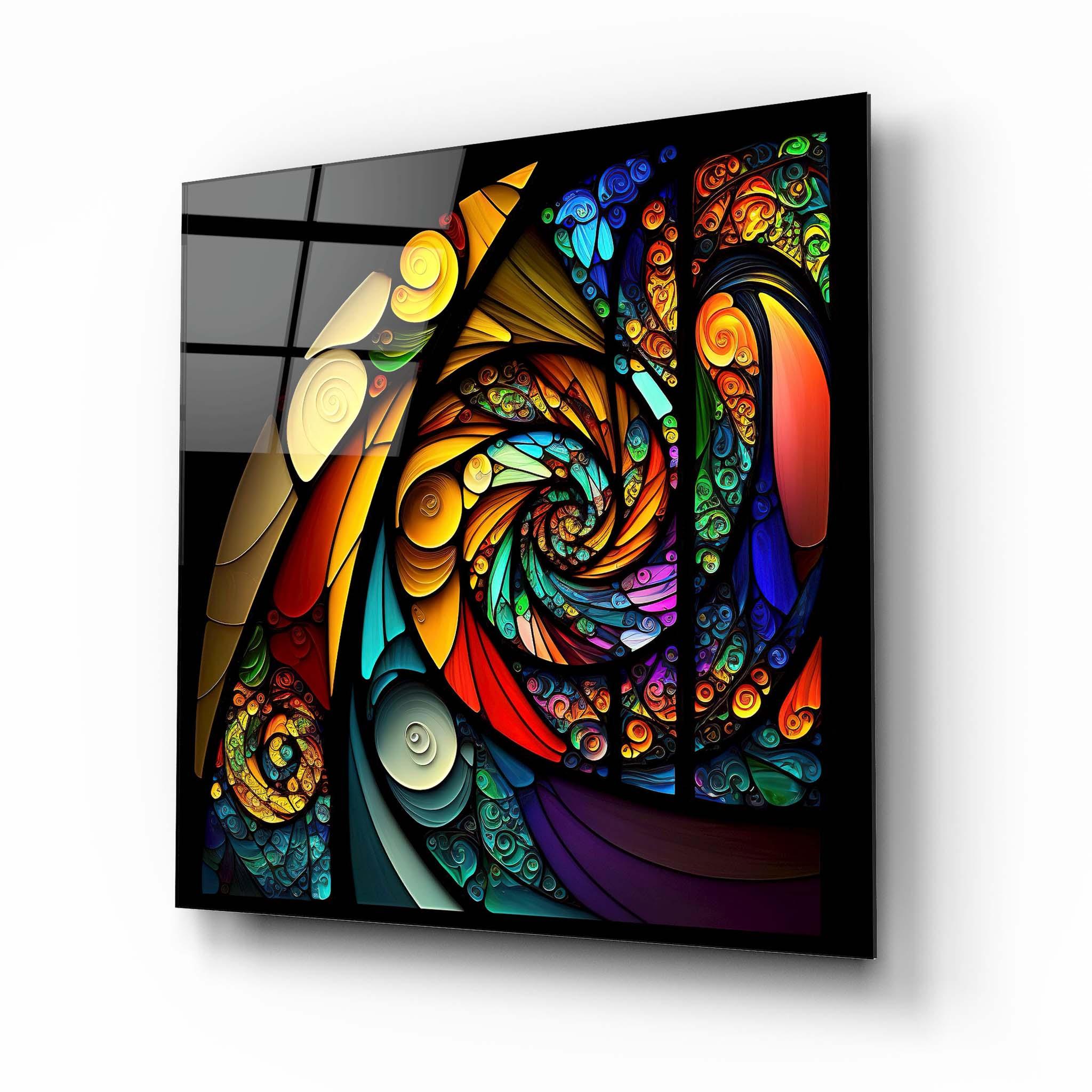 Abstract Stained Glass Wall Art 3 - Artchi