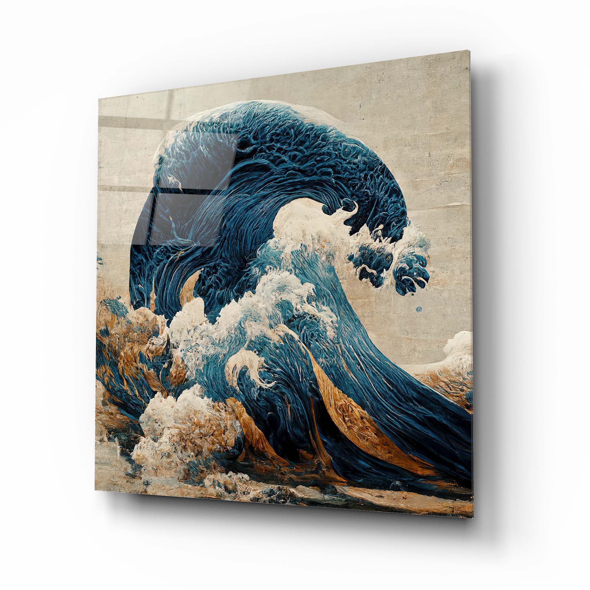 Sea Wave Glass Wall Art