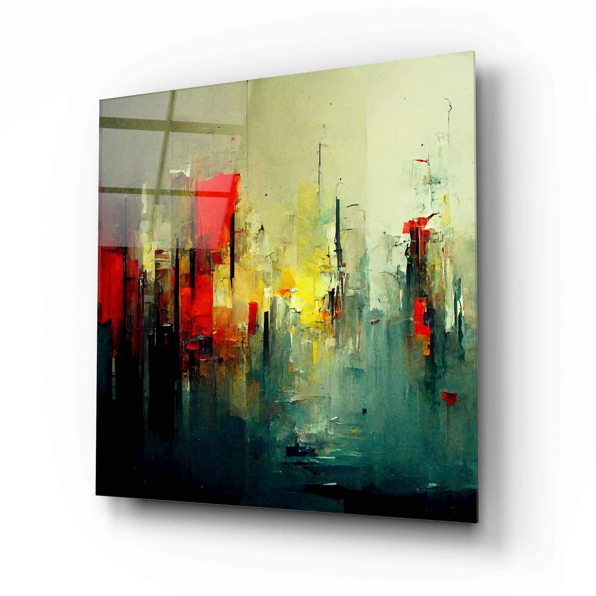 Abstract Colored Glass Wall Art 3 - Artchi