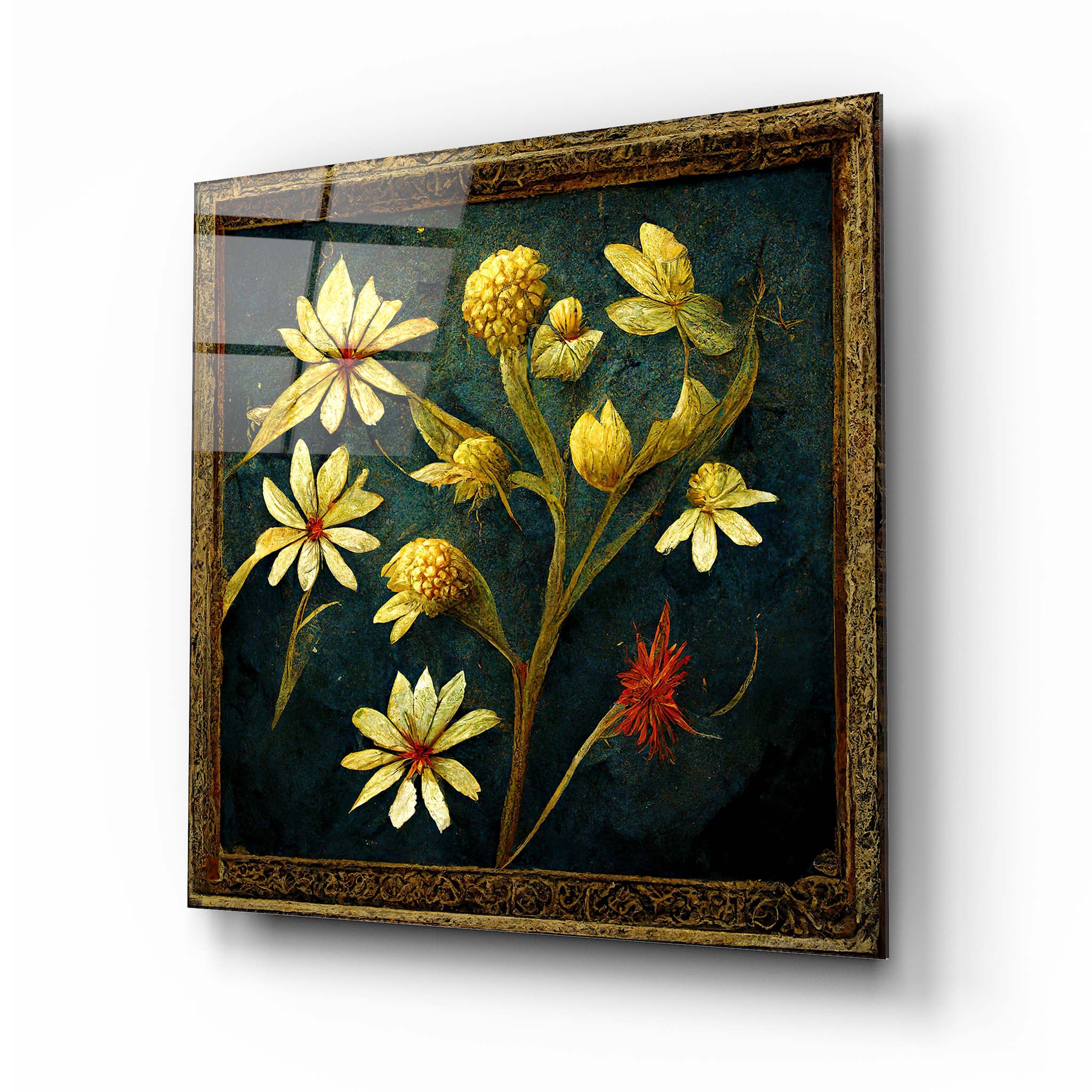 Flower Glass Wall Art 16