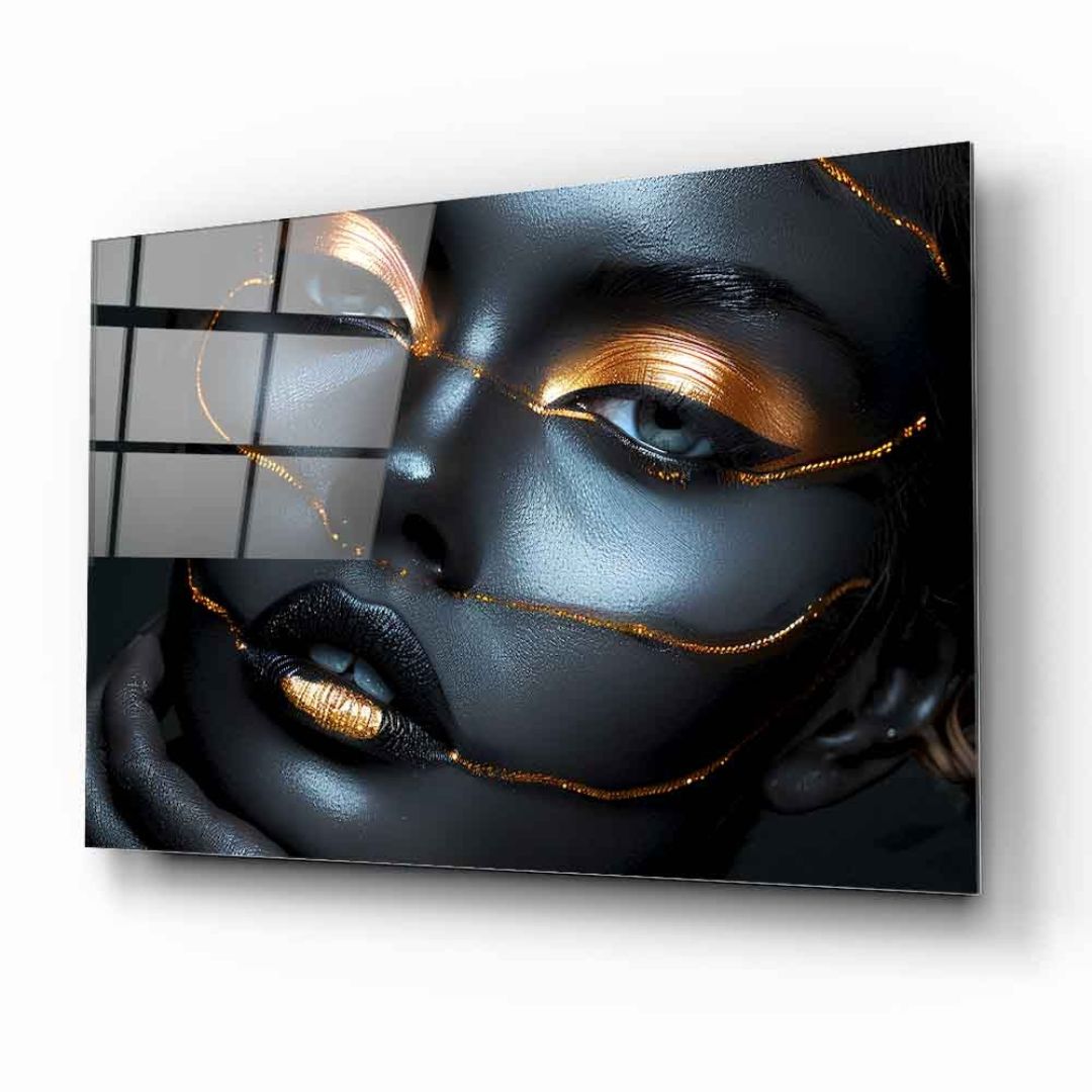 Golden Essence Glass Wall Art