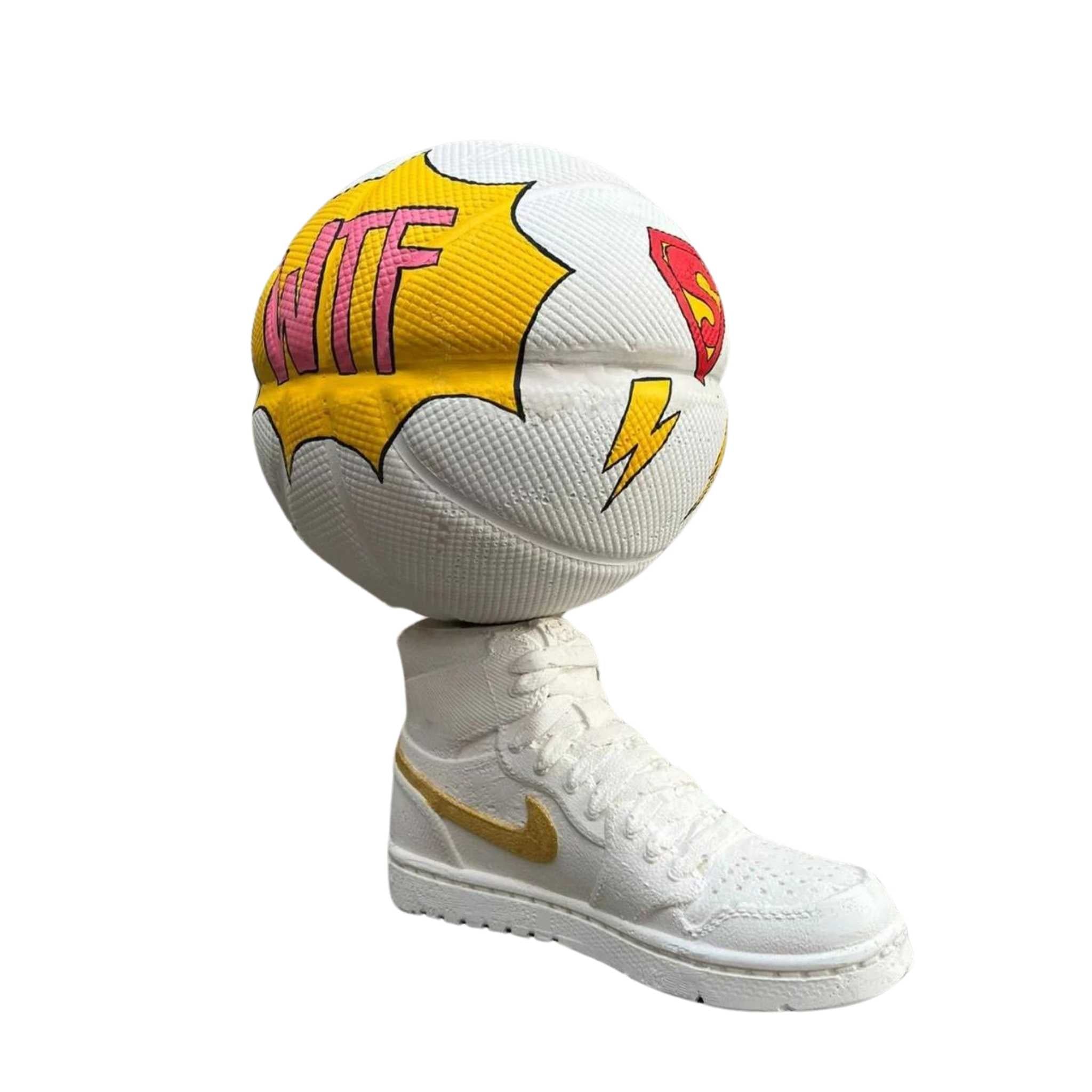 Sneaker Slam: Jordan & Basketball Pop Art Sculpture