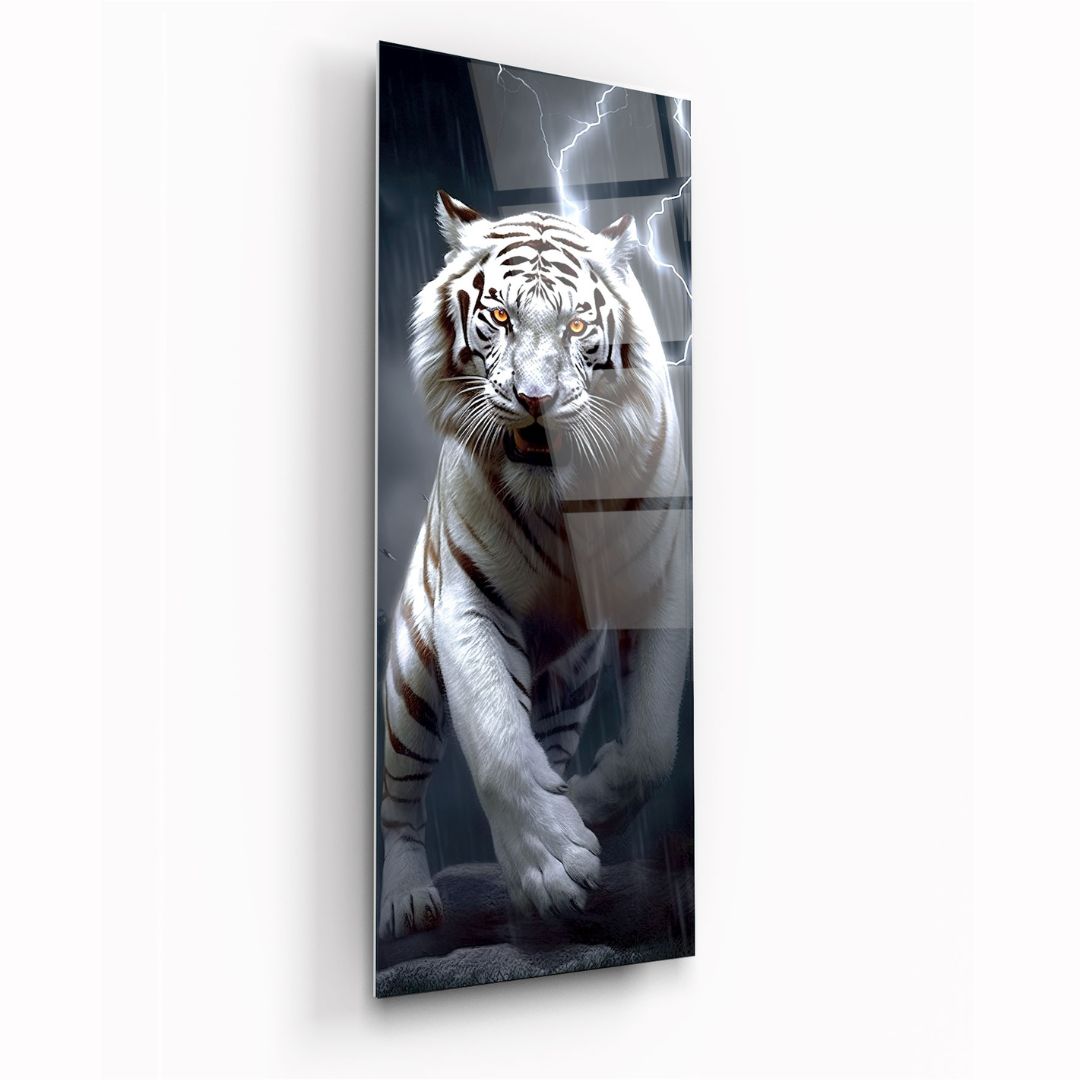 White Tiger Glass Wall Art