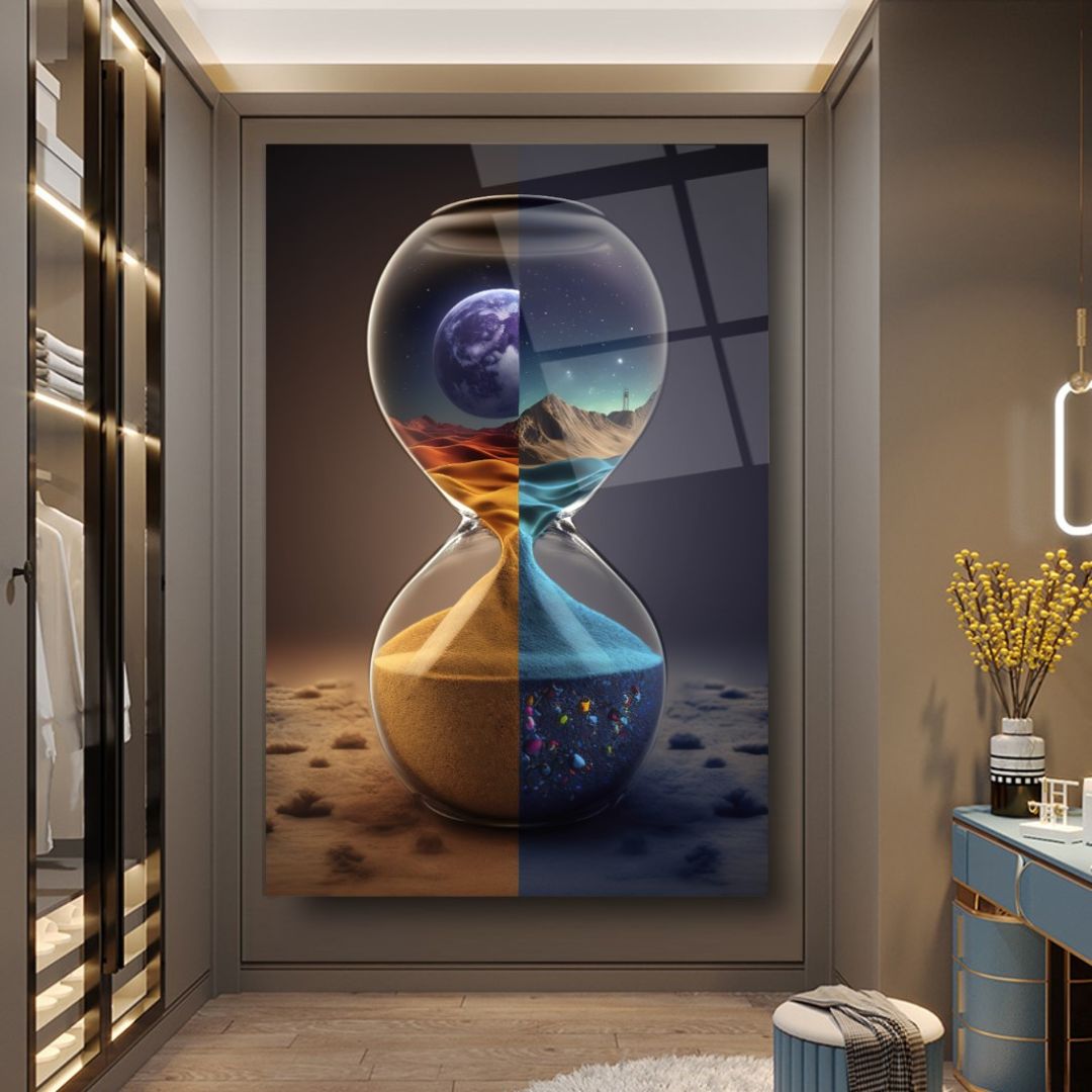 Timeless Dimensions Glass Wall Art