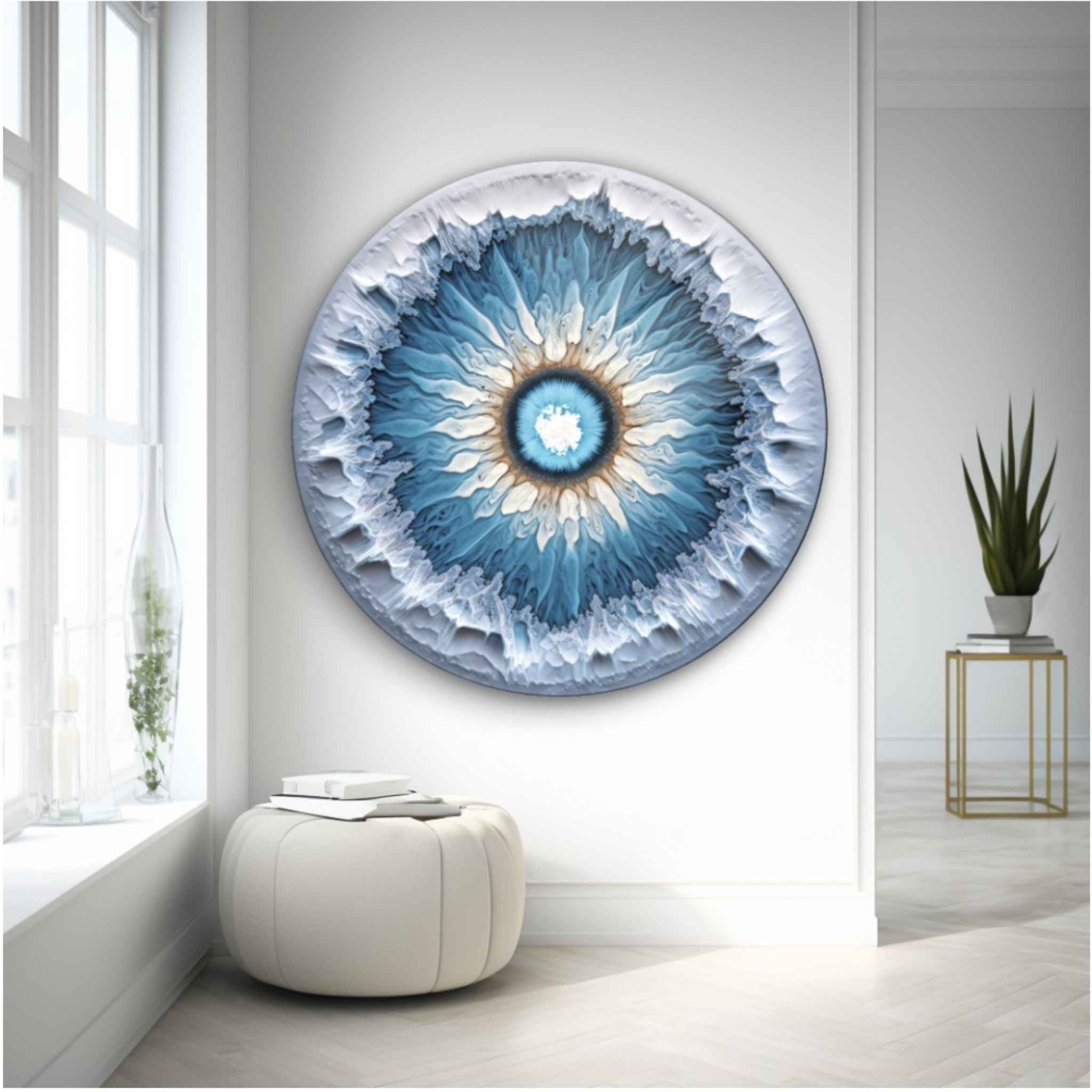 Blue Eyes Glass Wall Art