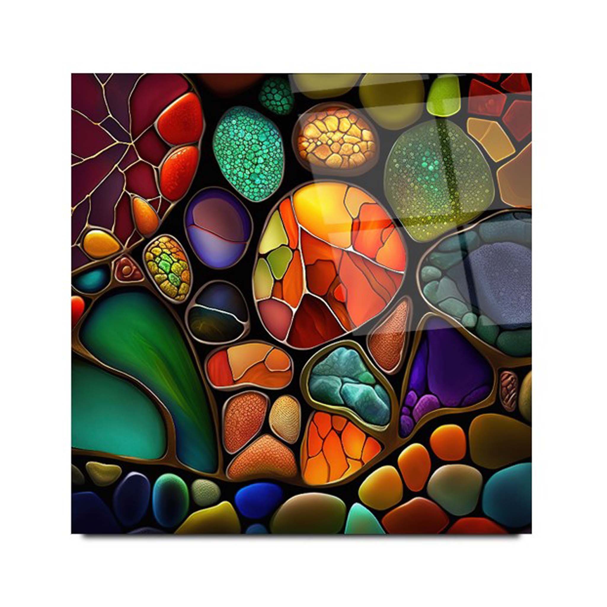 Colored Stained Glass Wall Art Table 2
