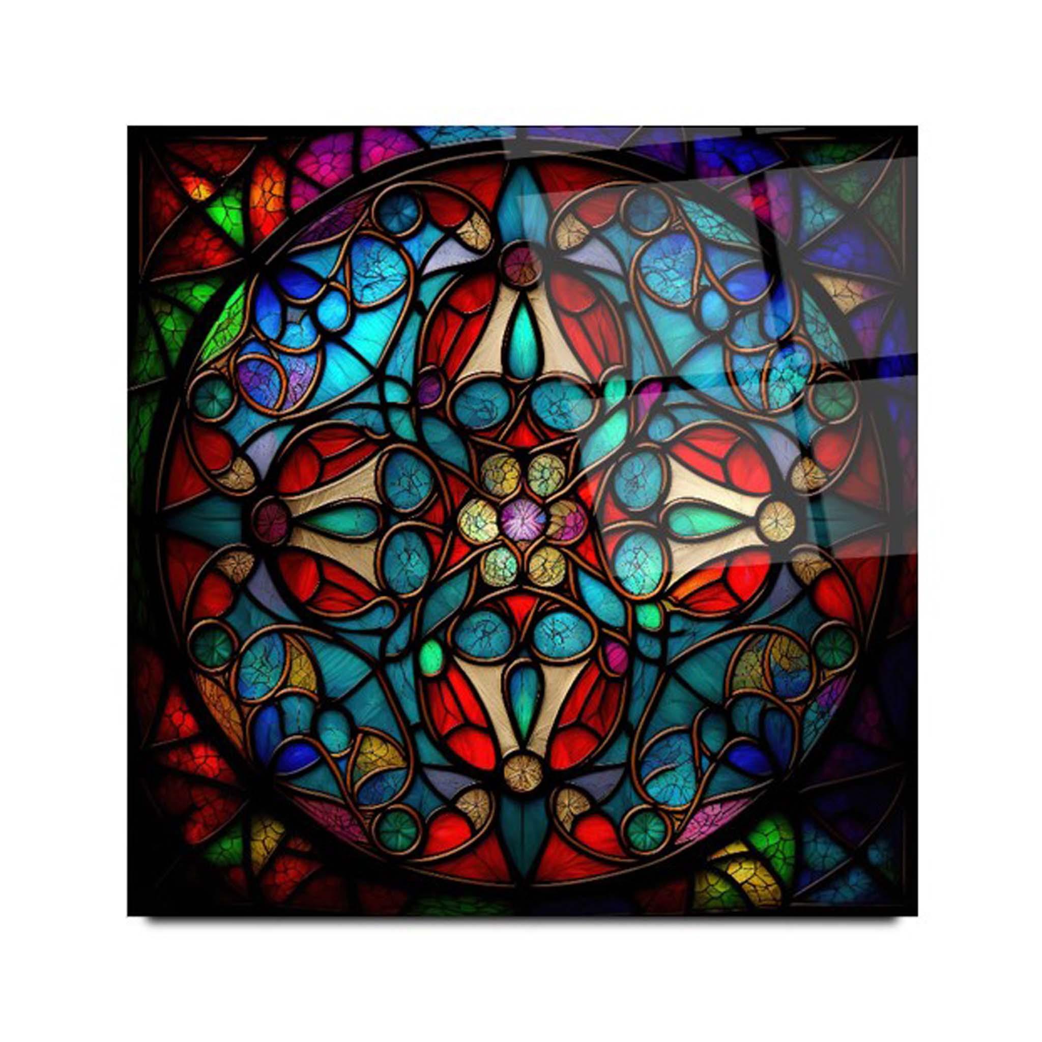 Abstract Stained Glass Wall Art 2 - Artchi