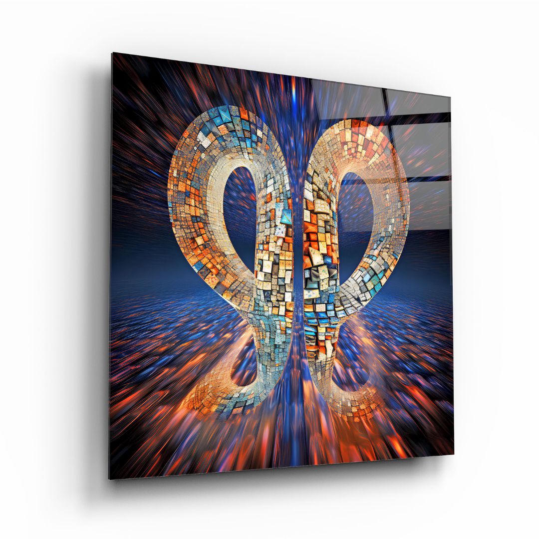 Infinity Mosaic Glass Wall Art