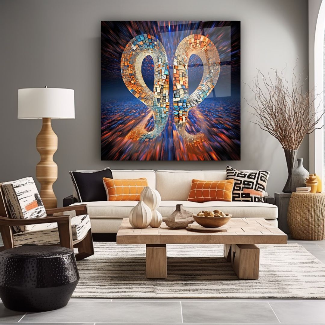 Infinity Mosaic Glass Wall Art