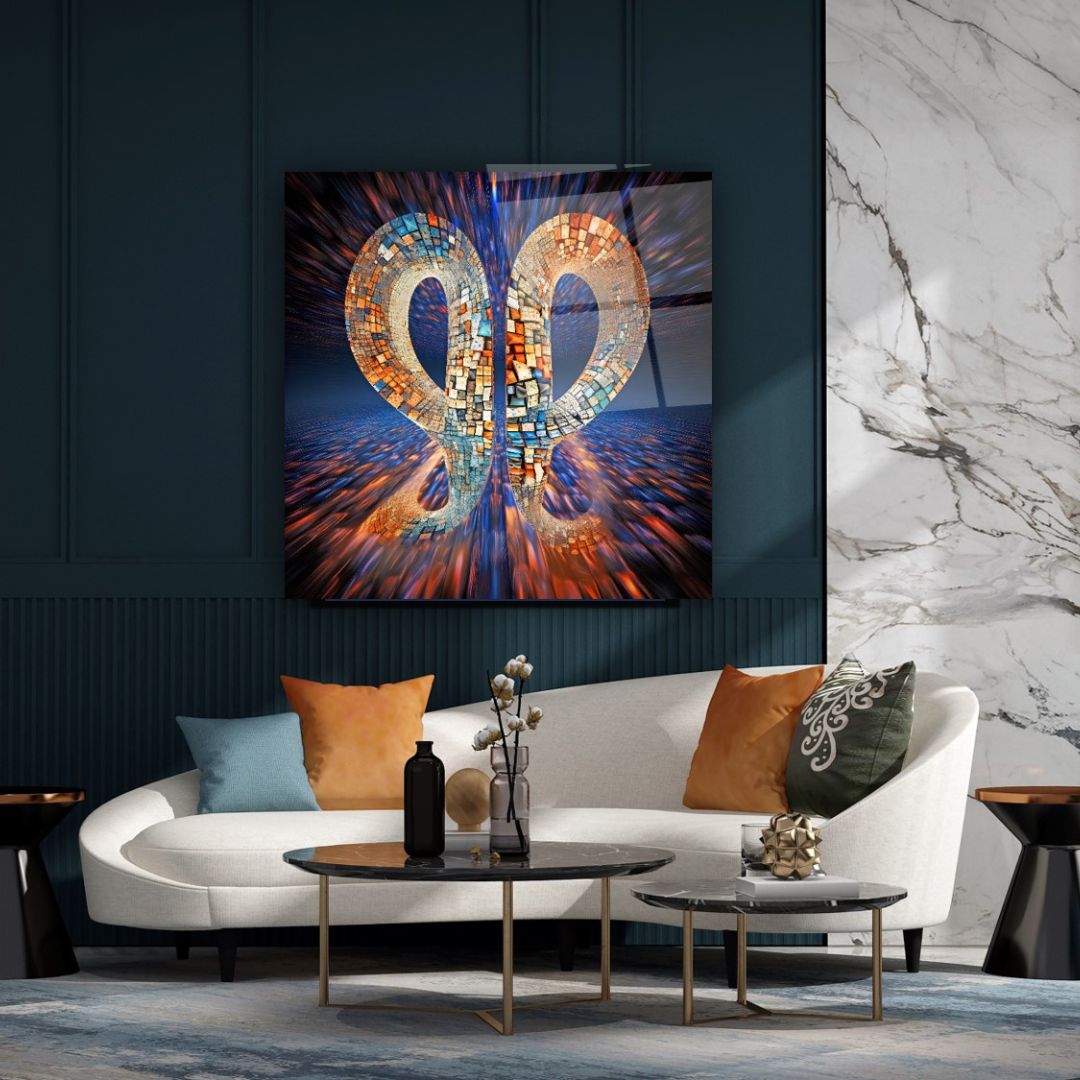 Infinity Mosaic Glass Wall Art