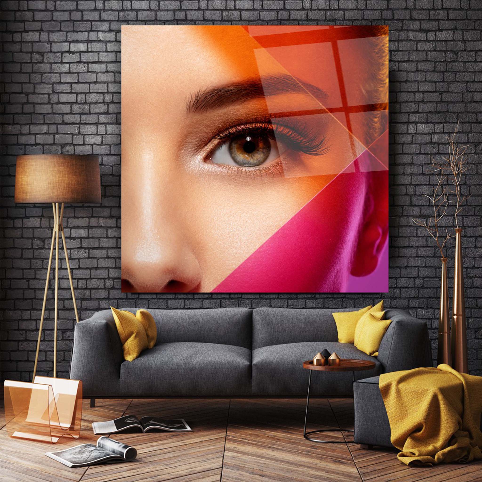 Women's Glass Wall Art 6