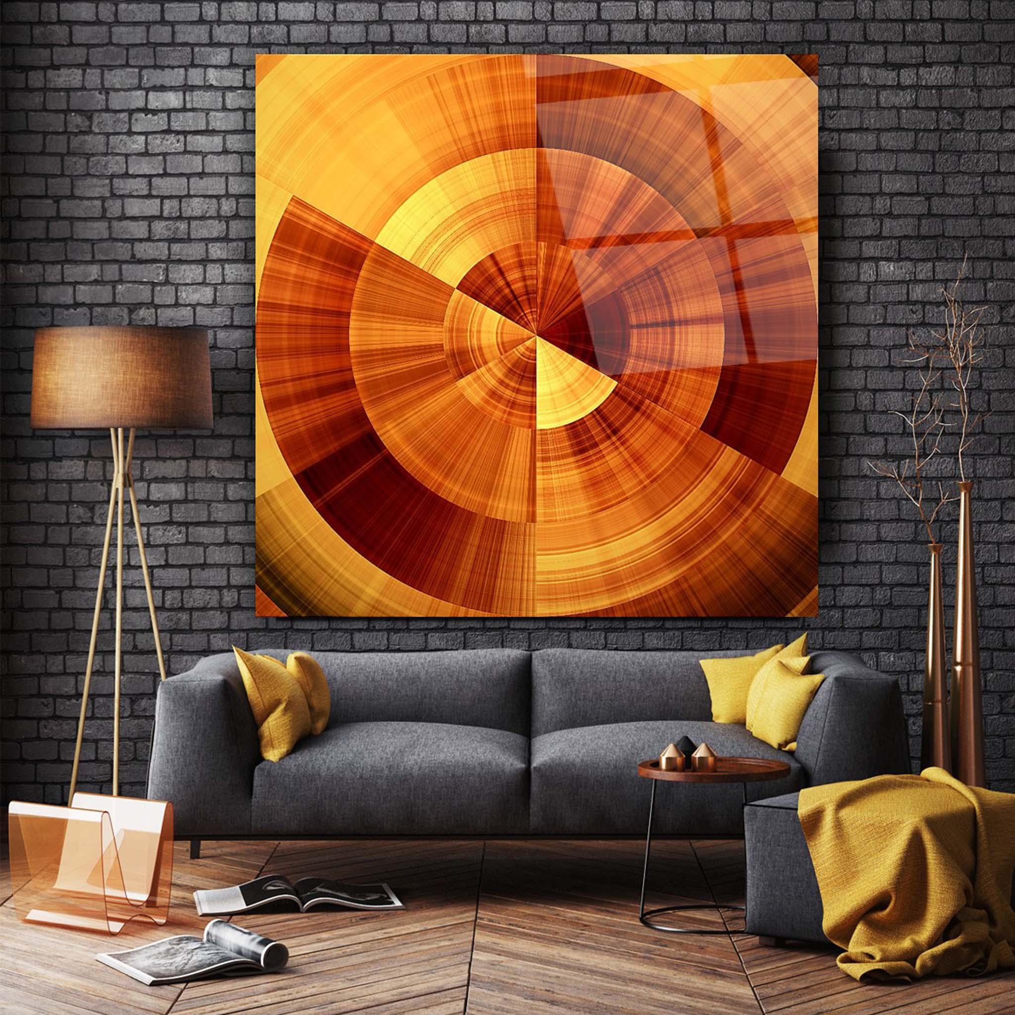 Abstract Glass Wall Art 16 - Artchi