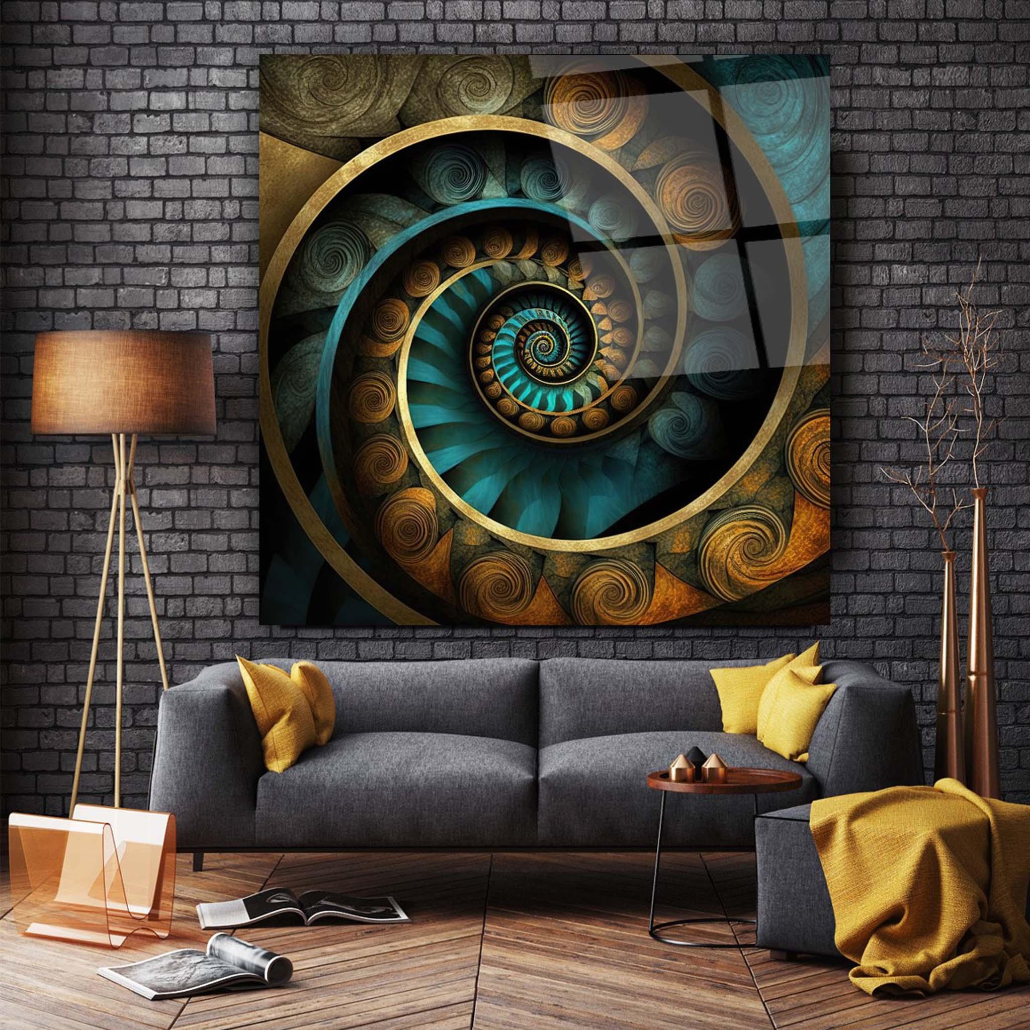 Abstract Glass Wall Art 3 - Artchi